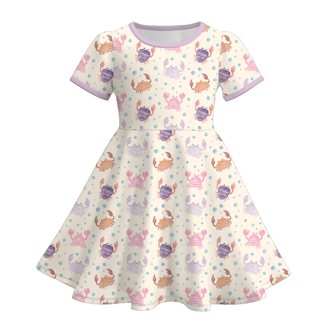（Pre Order+Prepack Zone）Girls Summer Seaside Print Dress