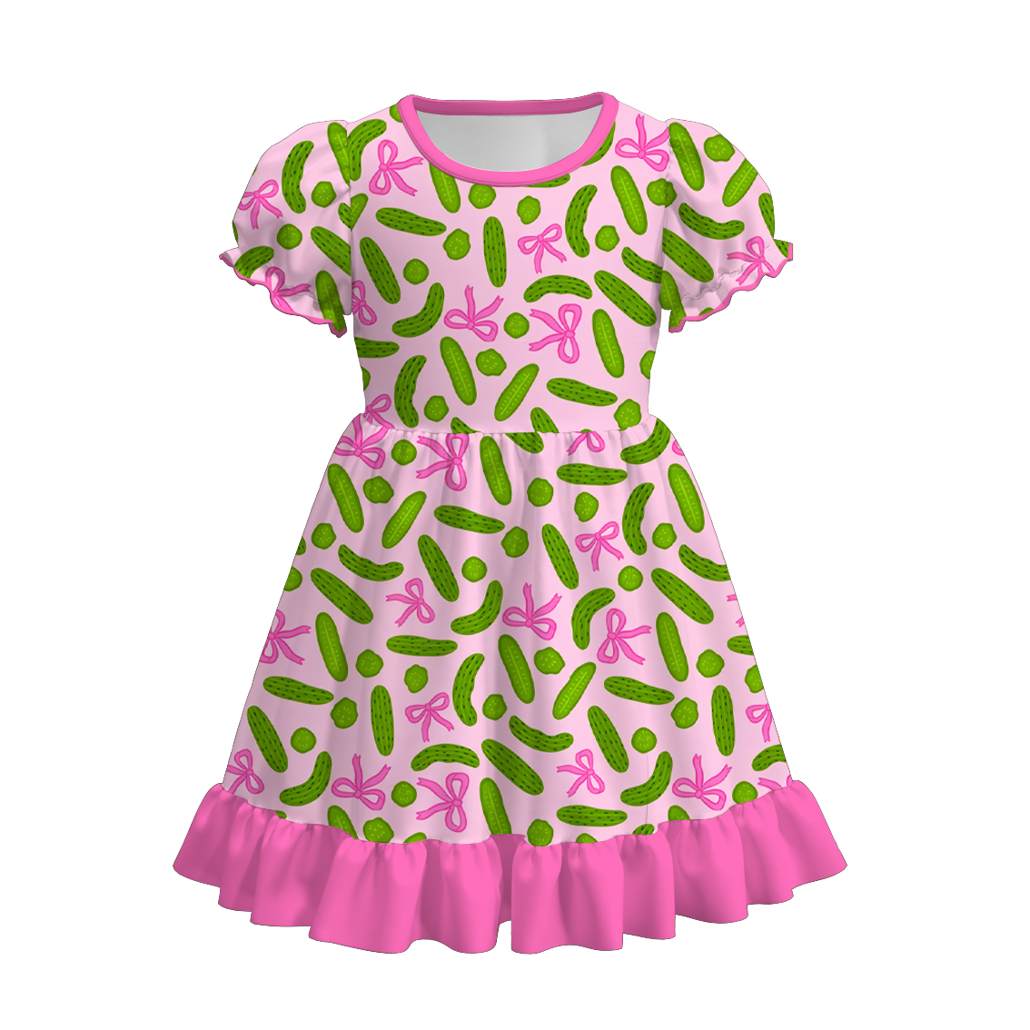 （Pre Order+Prepack Zone）Sisters Summer Pickle Print Dress&Romper