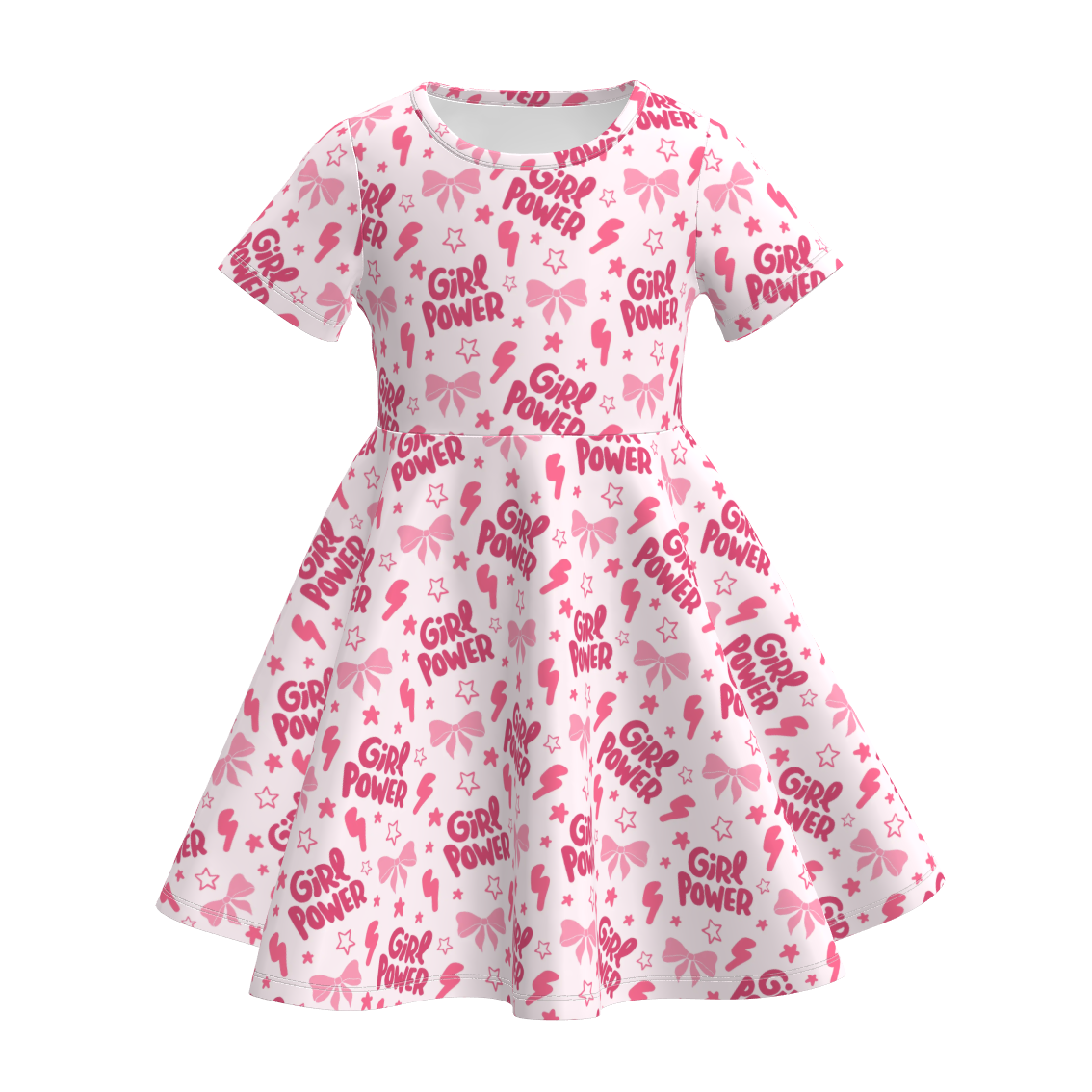 （Pre Order+Prepack Zone）Girls Summer Cartoon Print Dress