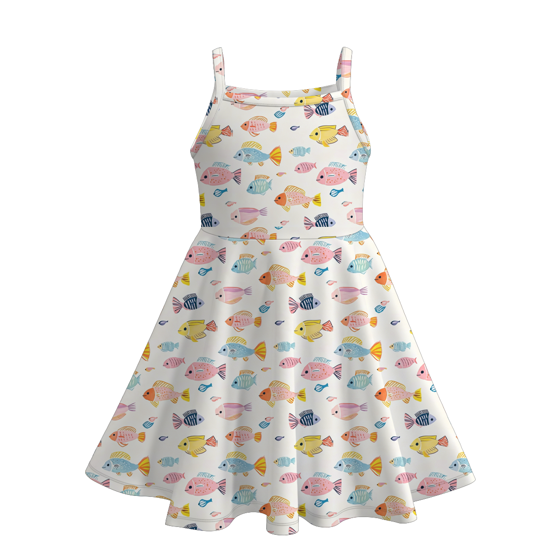 （Pre Order+Prepack Zone）Girls Summer Seaside Print Slip Dress