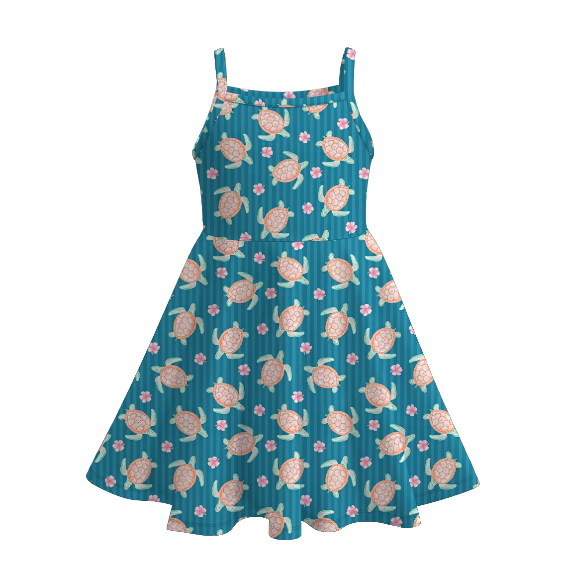 （Pre Order+Prepack Zone）Girls Summer Seaside Print Slip Dress