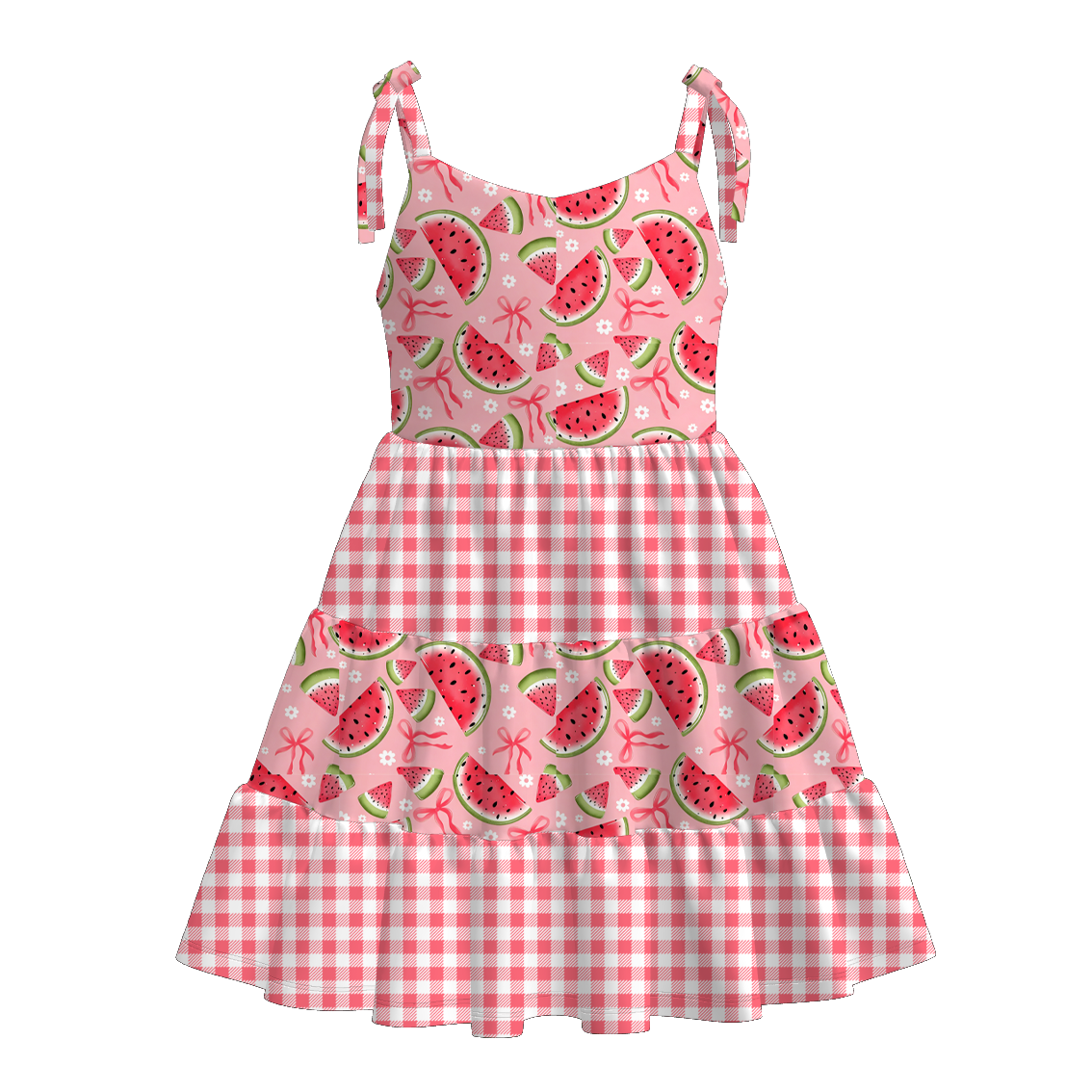 （Pre Order+Prepack Zone）Girls Summer Seaside Print Slip Dress（Mix Size）