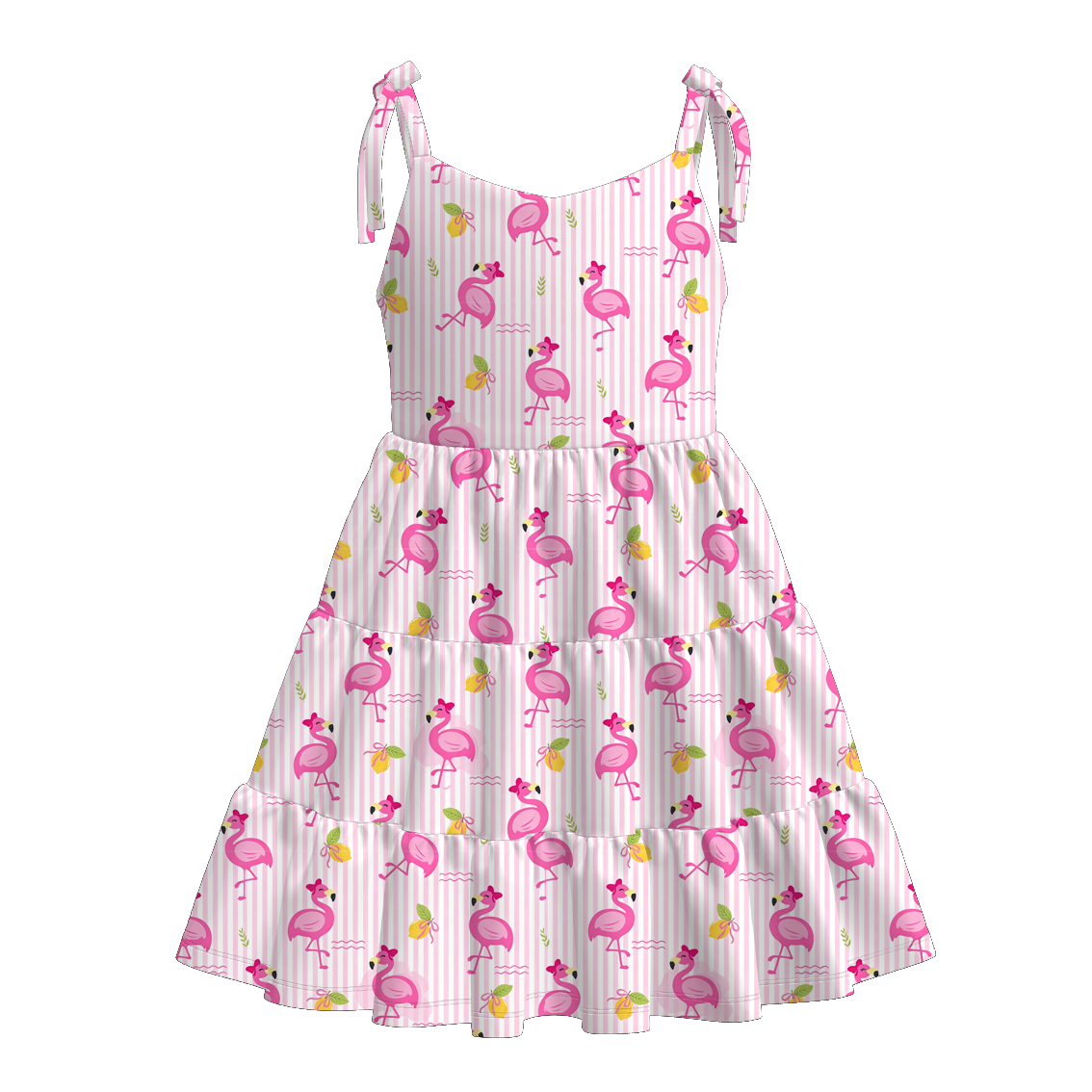 （Pre Order+Prepack Zone）Girls Summer Seaside Print Slip Dress（Mix Size）