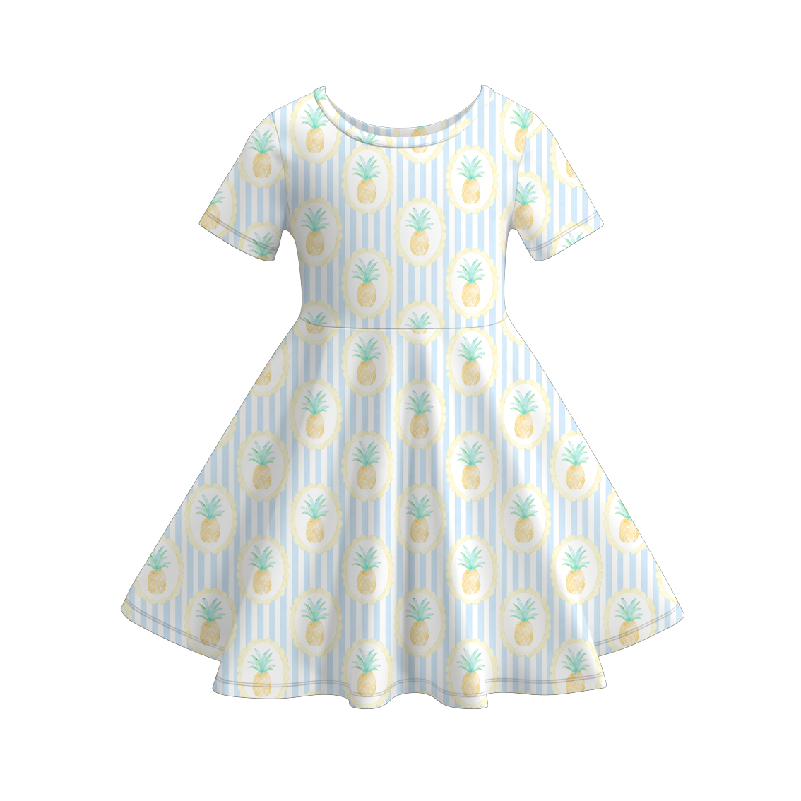 （Pre Order+Prepack Zone）Girls Summer Seaside Print Dress