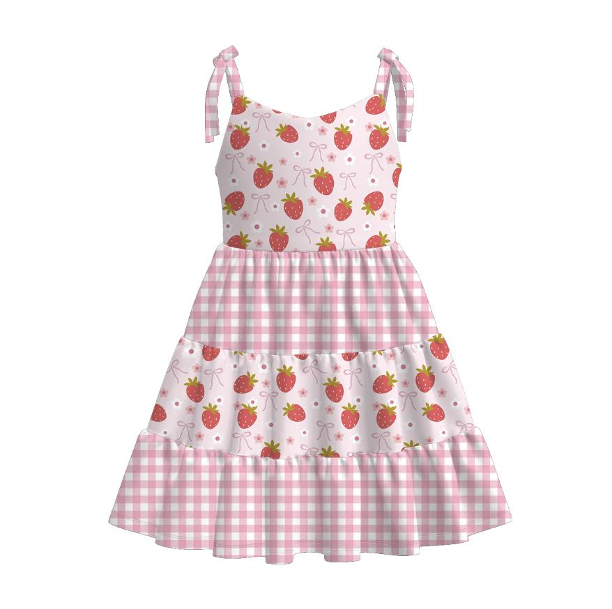 （Pre Order+Prepack Zone）Girls Summer Floral&Fruit Print Slip Dress（Mix Size）