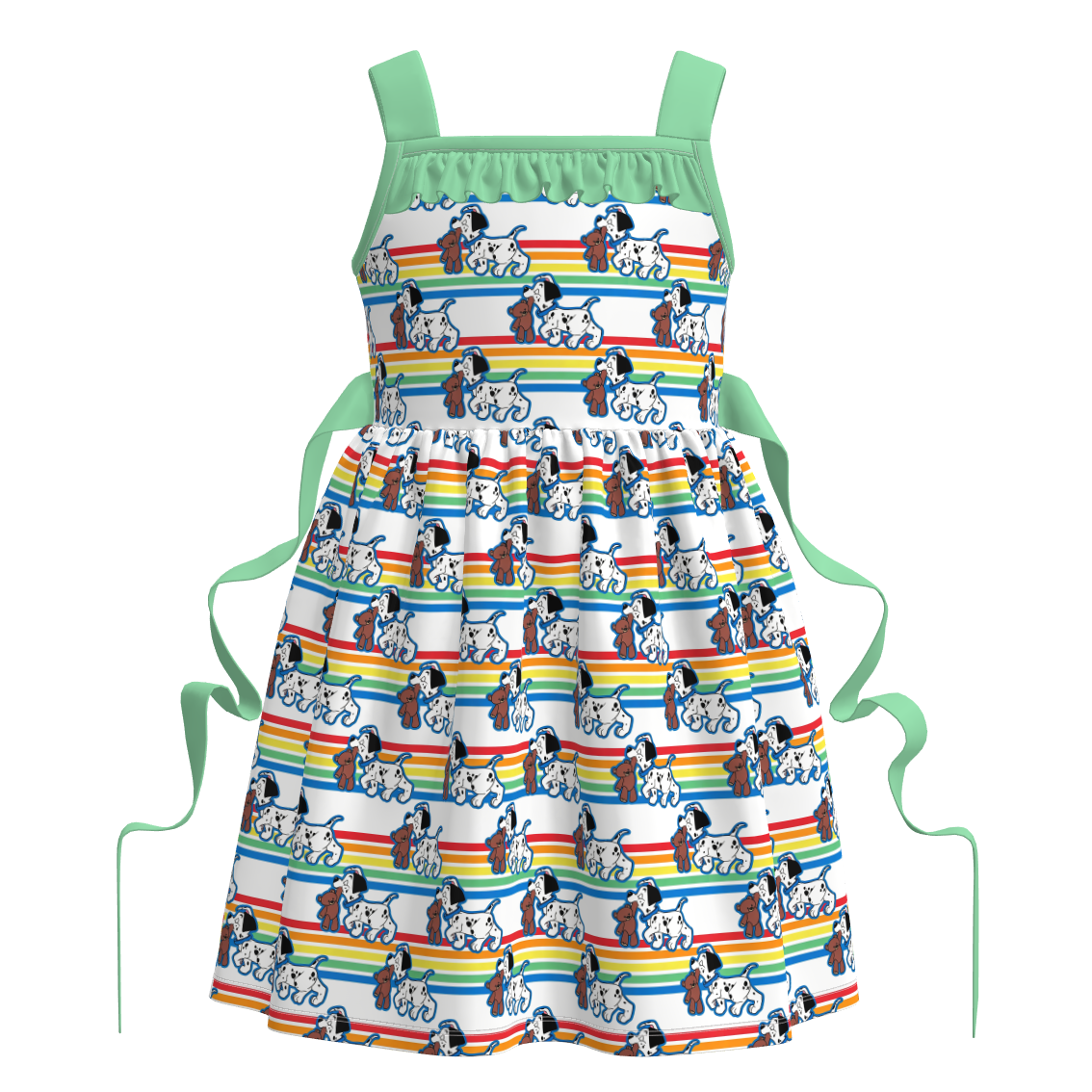（Pre Order+Prepack Zone）Girls Summer Princess&Cartoon Print Dress