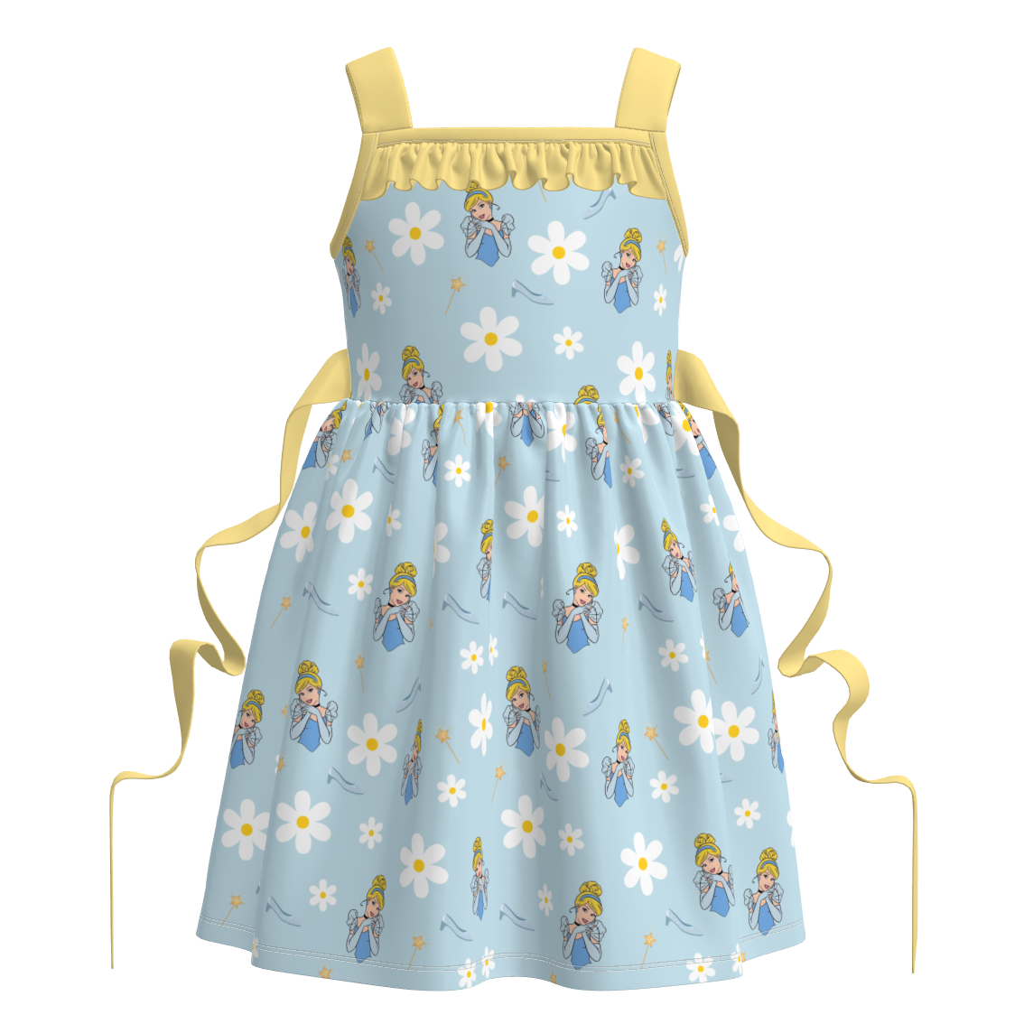 （Pre Order+Prepack Zone）Girls Summer Princess&Cartoon Print Dress