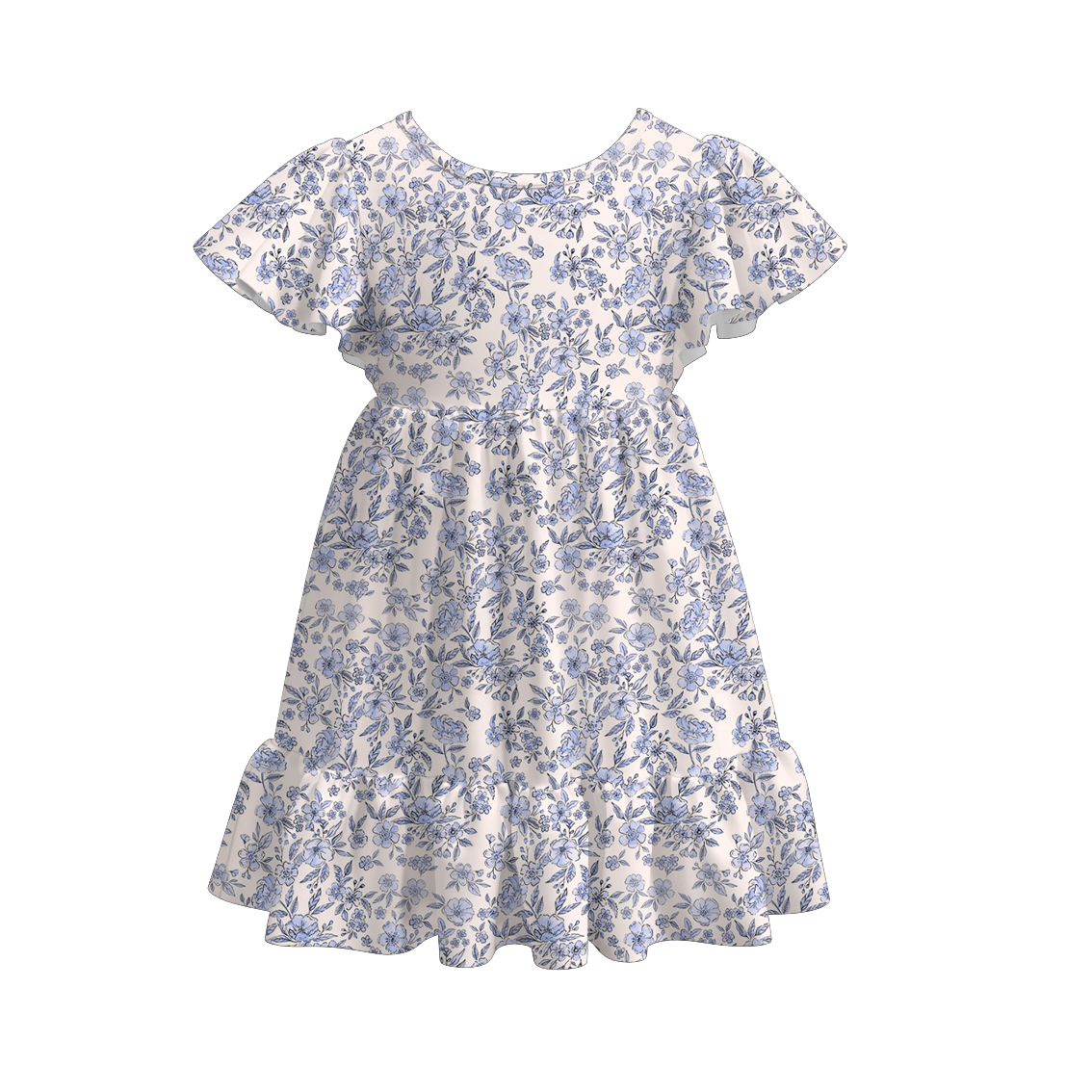 （Pre Order）Mommy and Me Fall Floral Print Dress