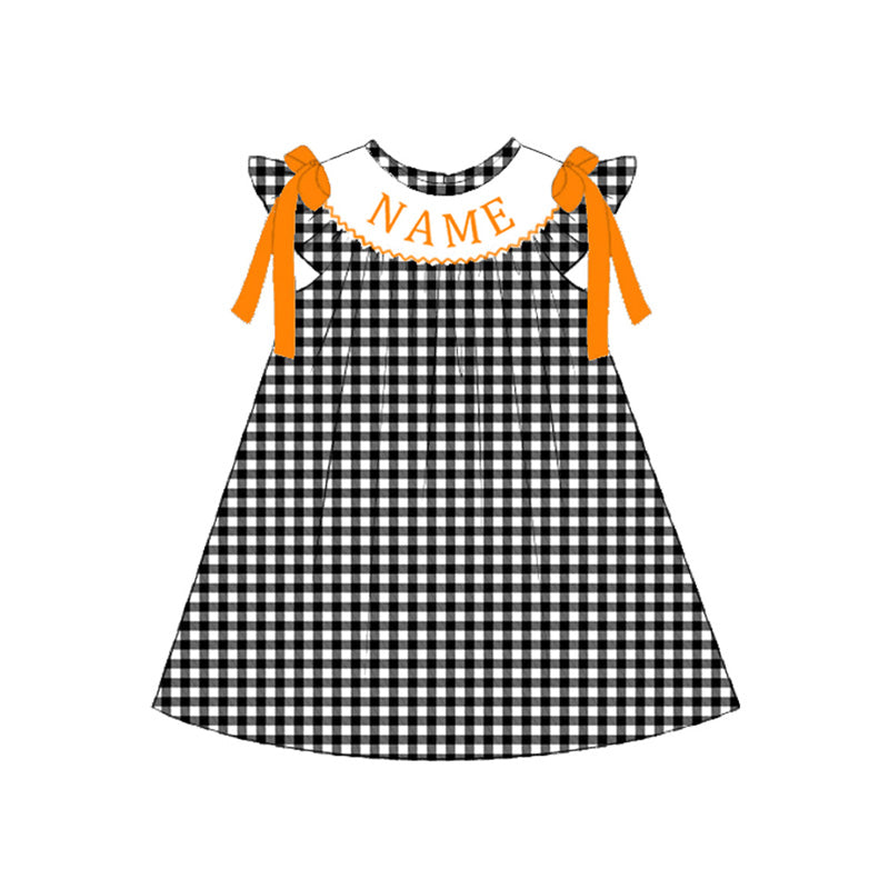（Pre Order）Siblings Halloween Embroidery Smocked Dress,Set&Romper
