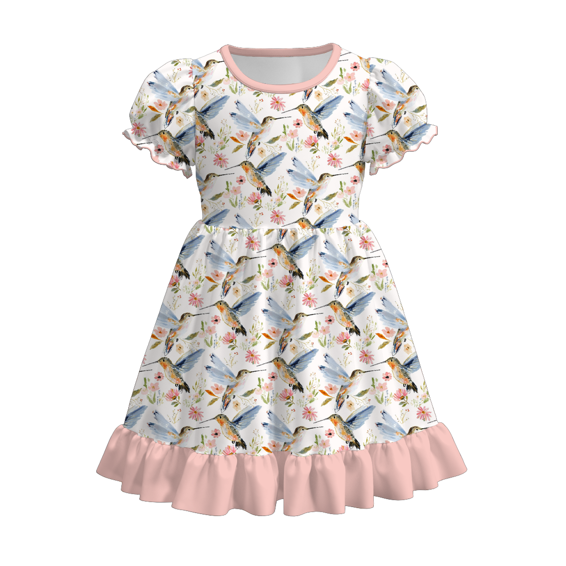 （Pre Order+Prepack Zone）Girls Fall Chick Print Dress&Outfit Set
