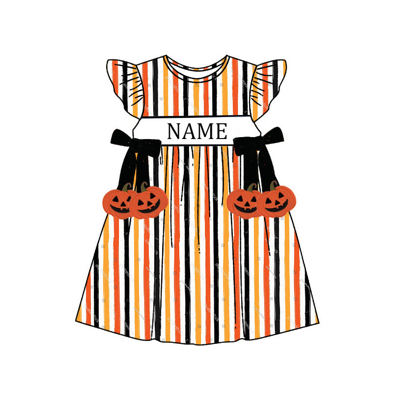 （Pre Order）Siblings Halloween Embroidery Smocked Dress,Set&Romper