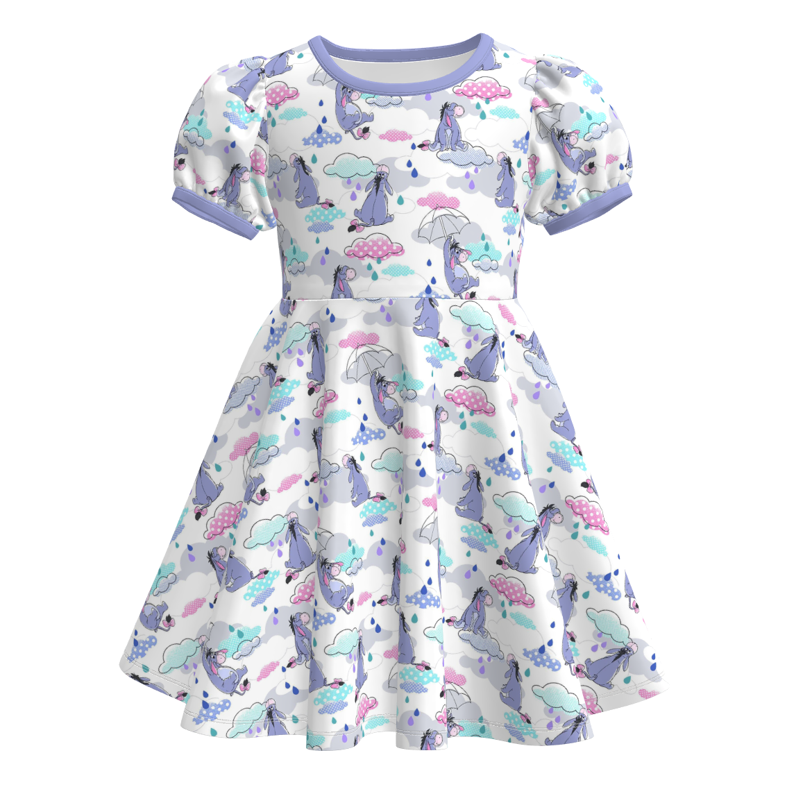 （Pre Order）Sisters Fall Cartoon Print Dress,Set&Romper