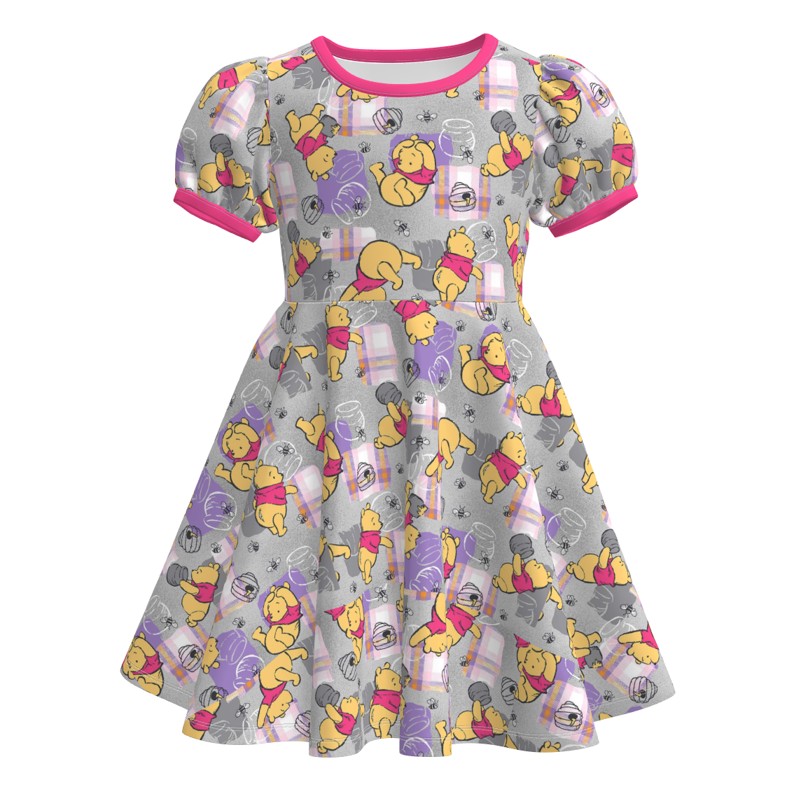 （Pre Order）Sisters Fall Cartoon Print Dress,Set&Romper