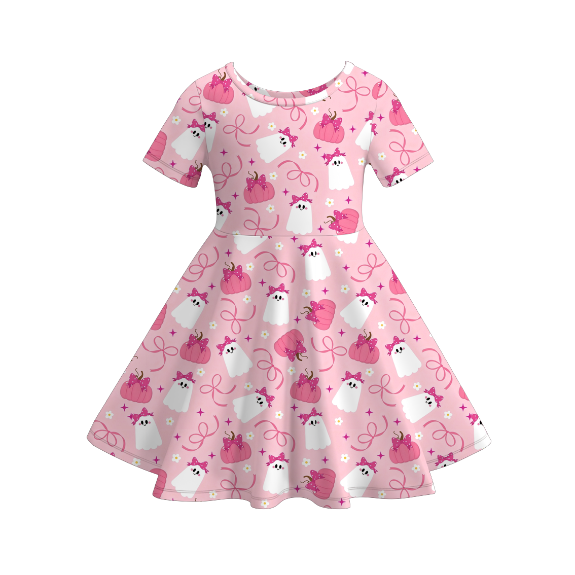 （Pre Order）Girls Halloween Print Dress