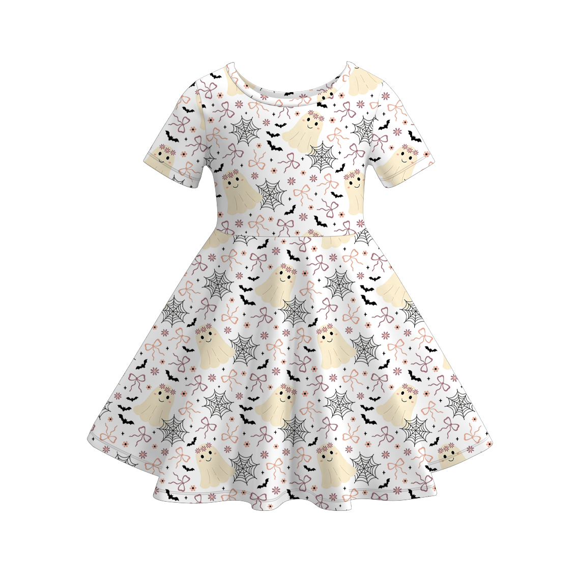 （Pre Order）Girls Halloween Print Dress