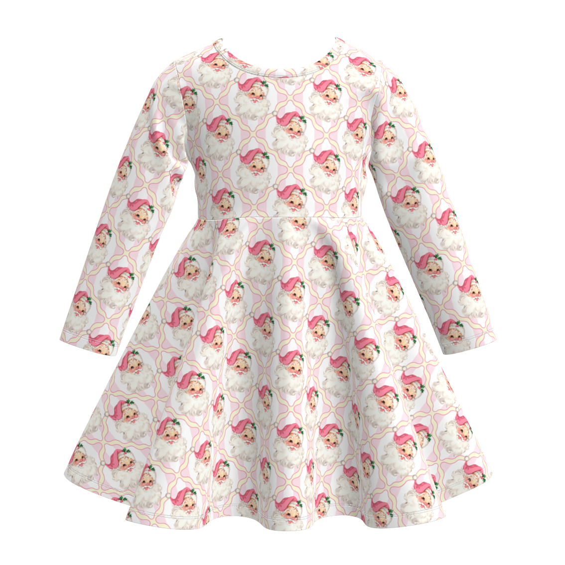 （Pre Order）Girls Christmas Print Dress