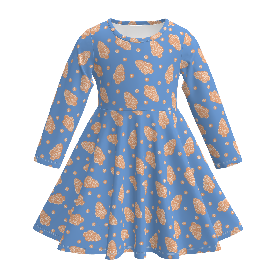 （Pre Order）Girls Christmas Print Dress