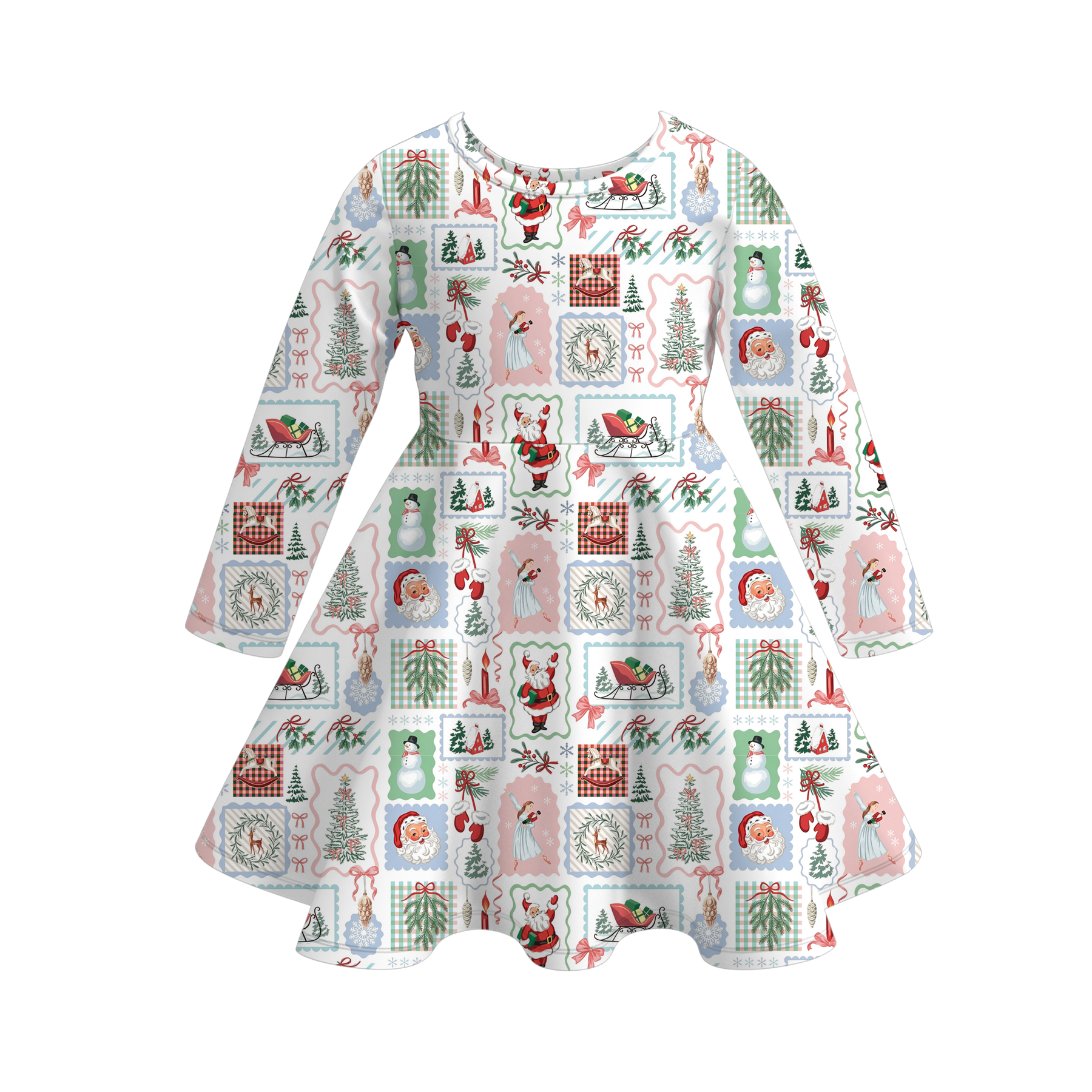 （Pre Order）Sisters Christmas Print Dress&Romper