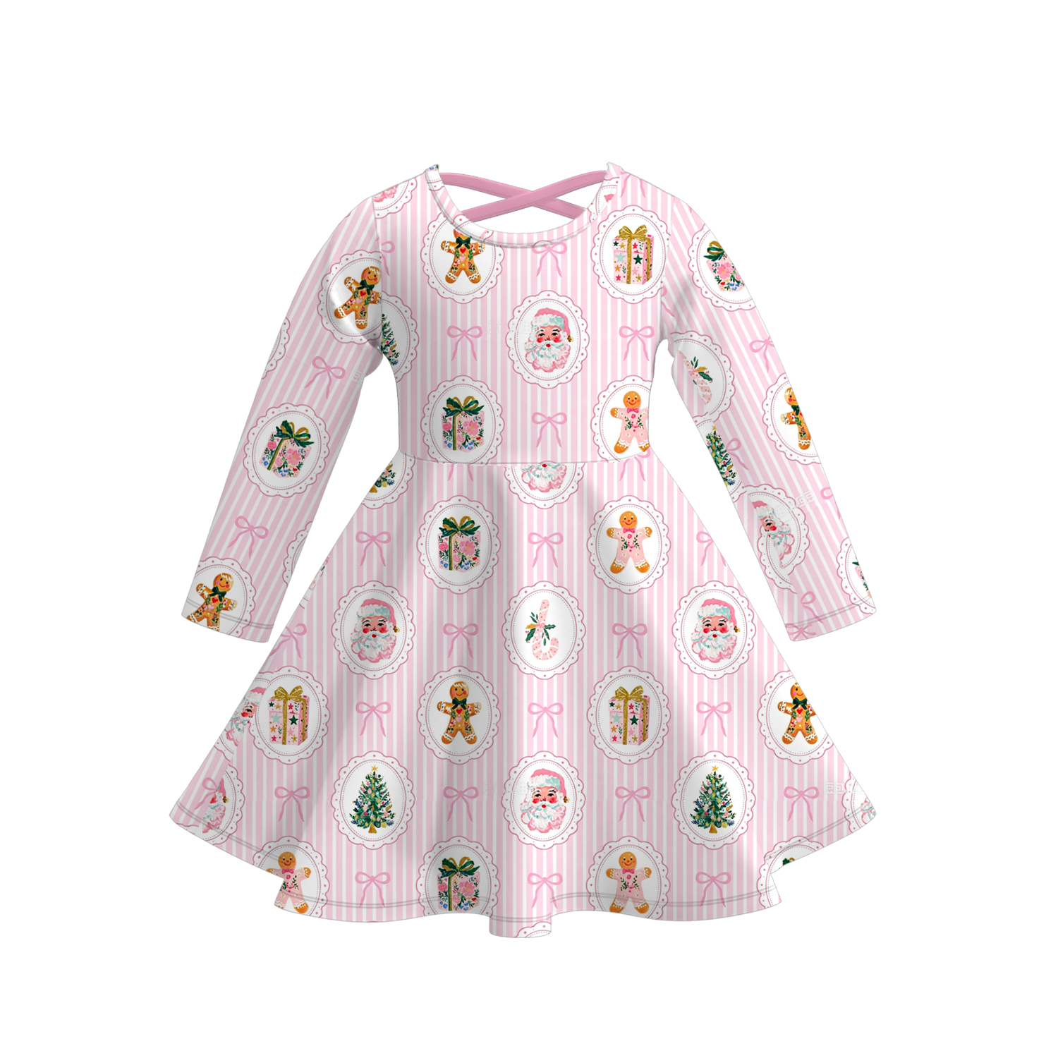 （Pre Order）Sisters Christmas Print Dress&Romper