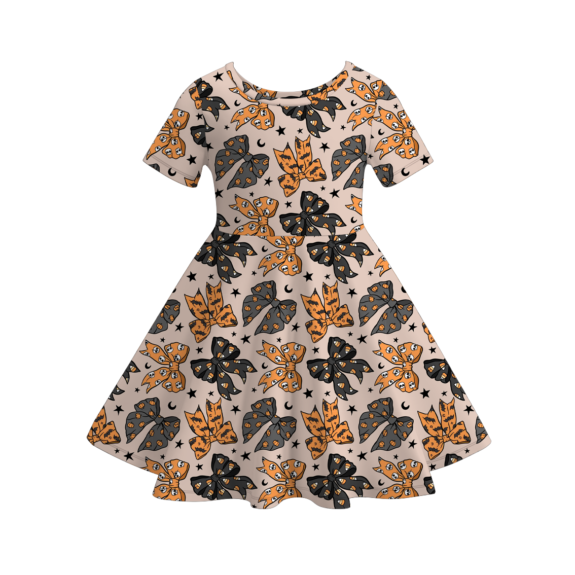（Weekly Pre-Order）Girls Halloween Print Dress（Ends 8.16）