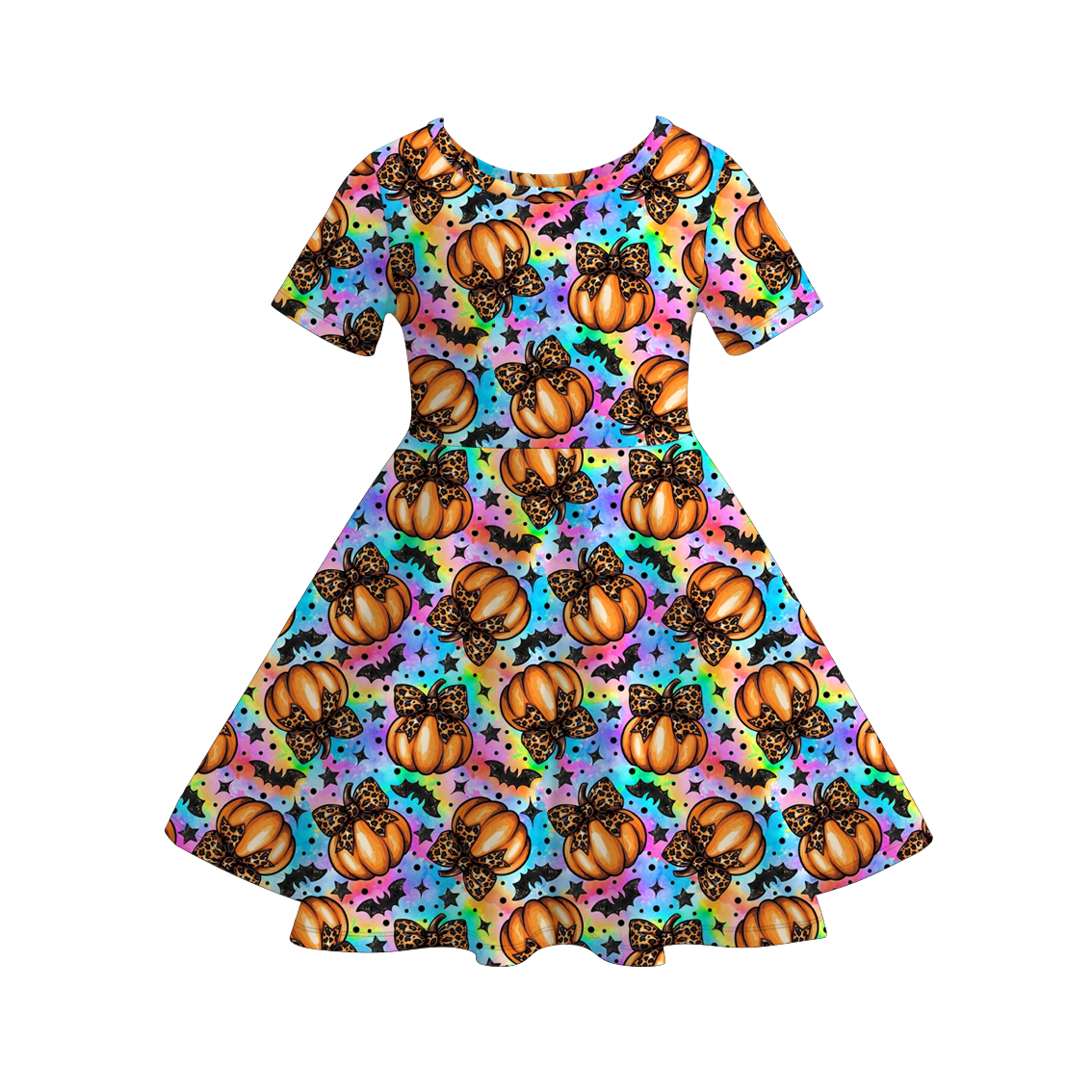 （Weekly Pre-Order）Girls Halloween Print Dress（Ends 8.16）