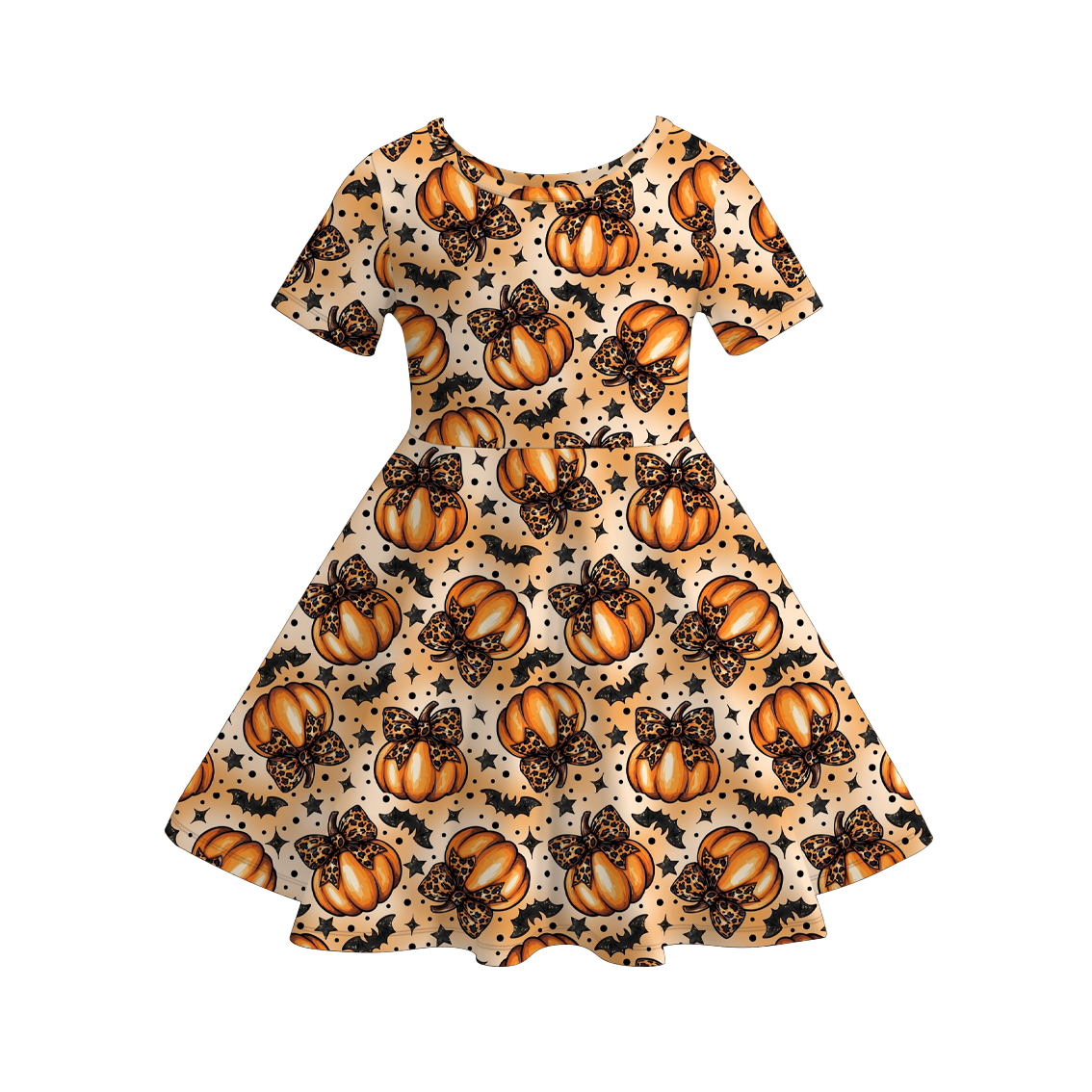 （Weekly Pre-Order）Girls Halloween Print Dress（Ends 8.16）