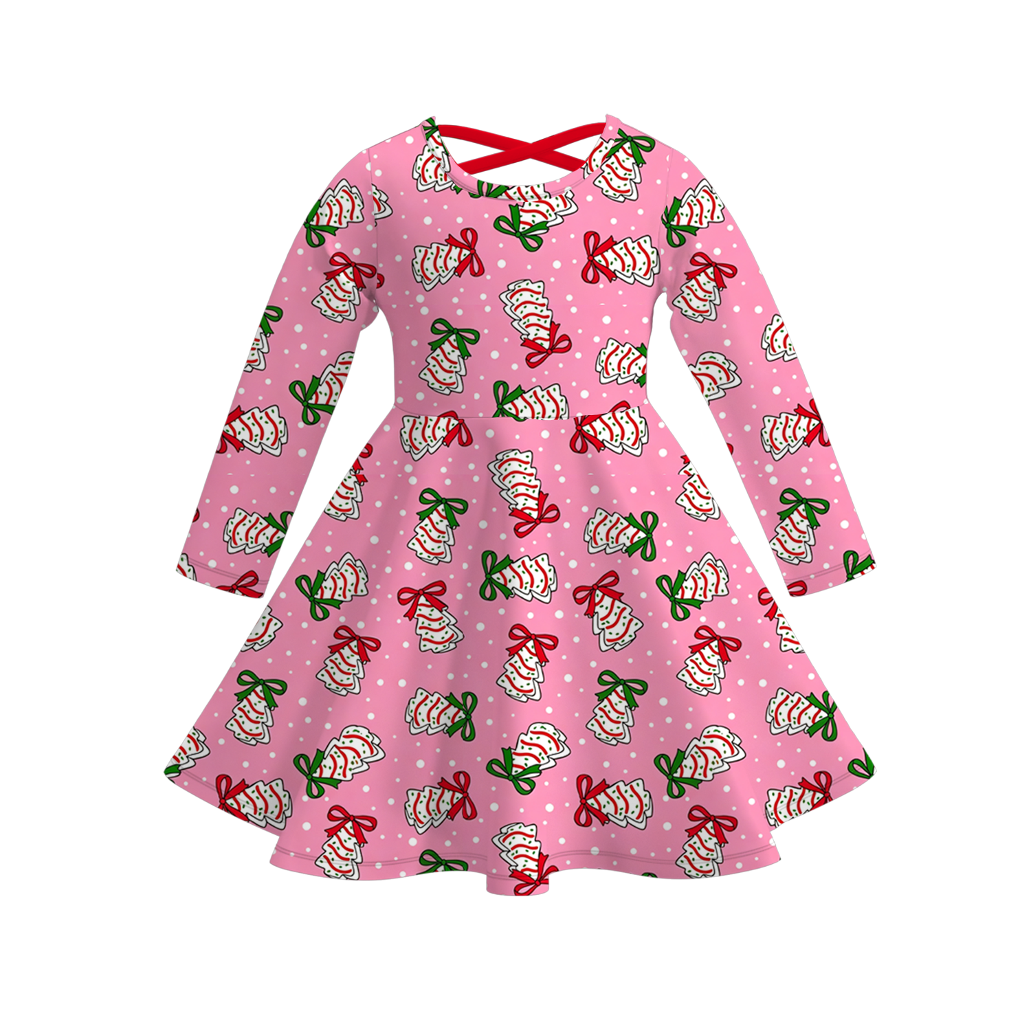 （Pre Order）Sisters Christmas Print Dress,Set&Romper