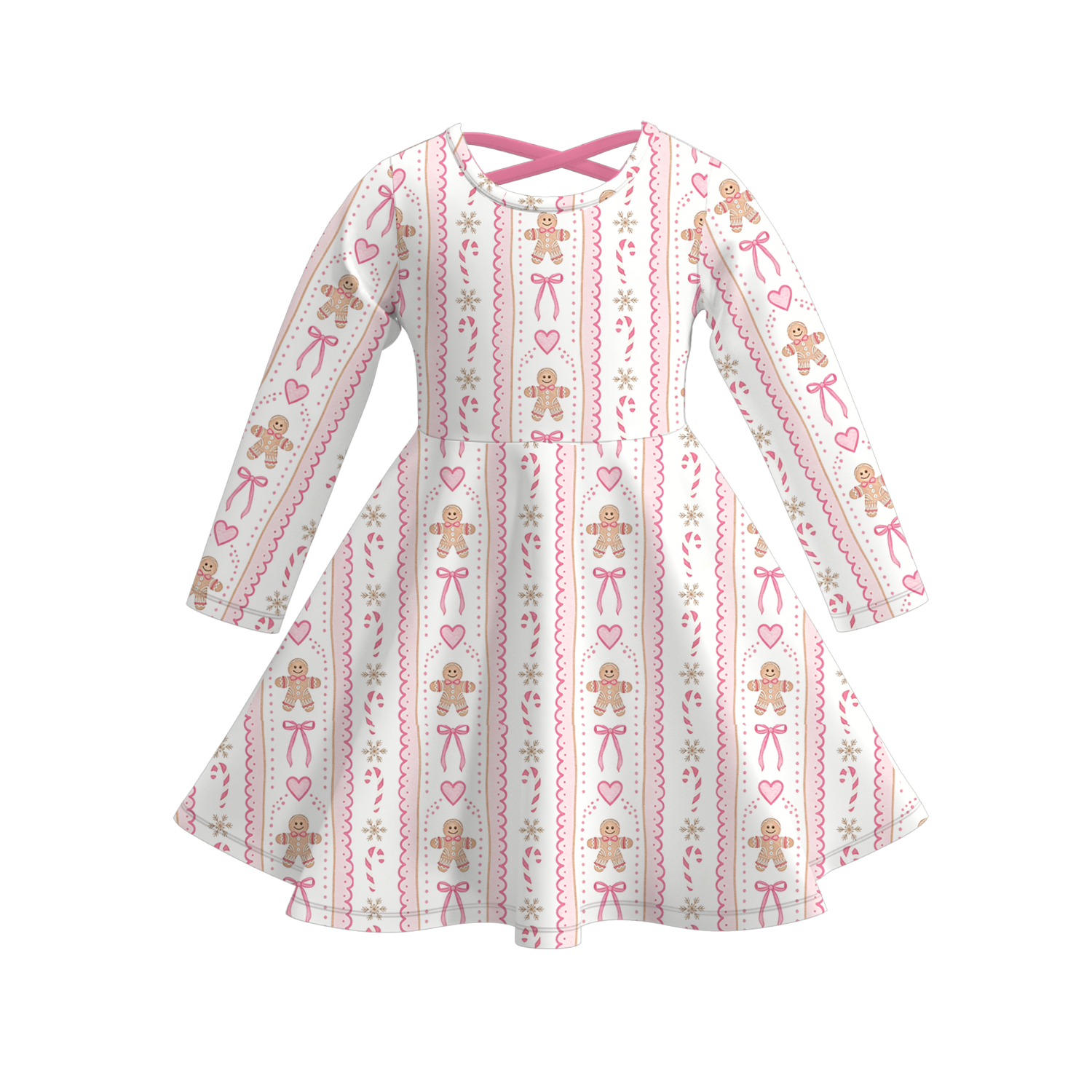 （Pre Order）Sisters Christmas Print Dress,Set,Jumpsuit&Romper
