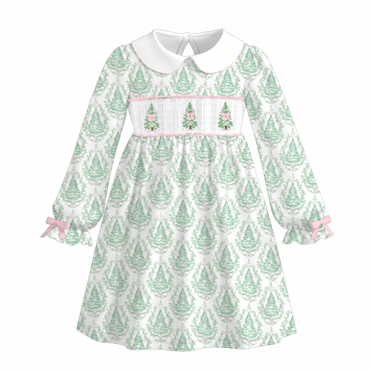 （Weekly Pre-Order）Sisters Christmas Embroidery Smocked Dress,Set&Romper（Ends 8.23）