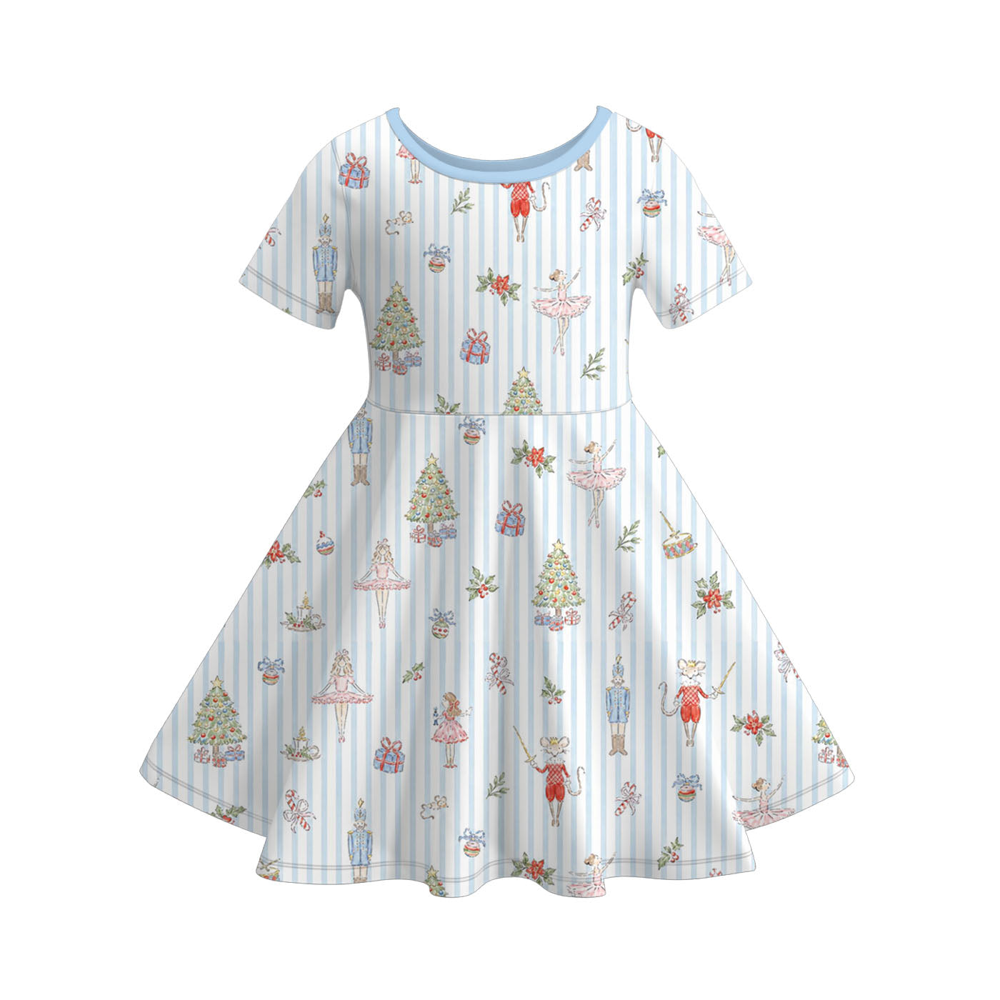 （Pre Order）Sisters Christmas Print Dress,Set&Romper