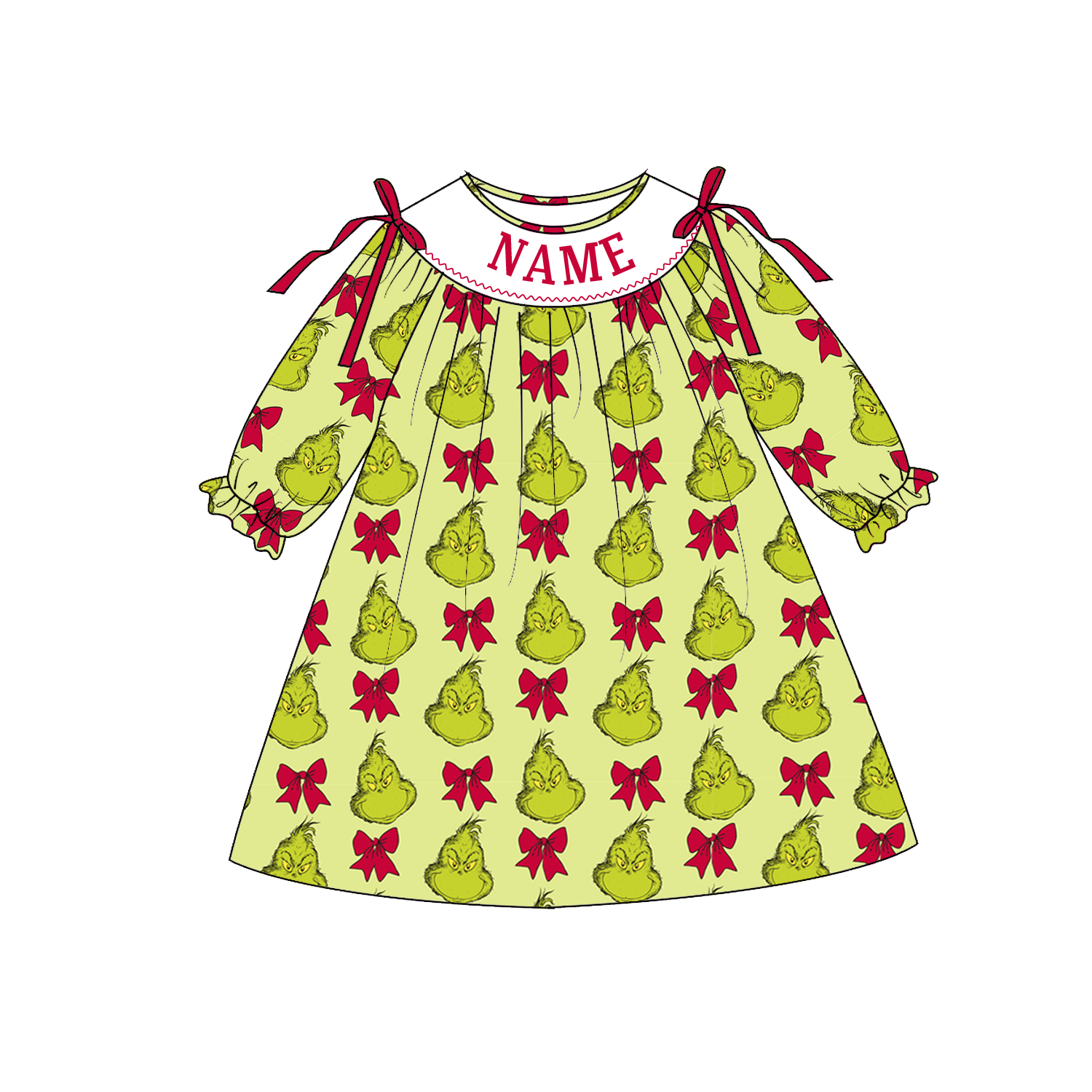 （Weekly Pre-Order）Sisters Christmas Embroidery Smocked Dress,Set&Romper（Ends 9.6）