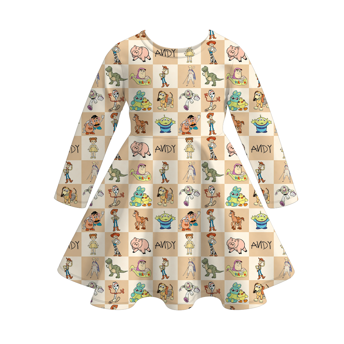 （Weekly Pre-Order）Siblings Cartoon Toy Print Dress,Pajamas&Top（Ends 10.6）