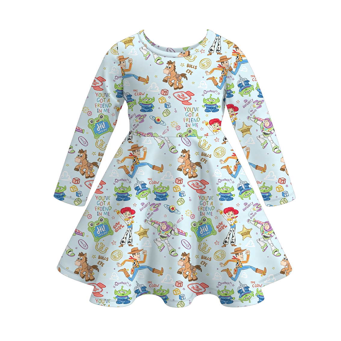 （Weekly Pre-Order）Siblings Cartoon Toy Print Dress,Pajamas&Top（Ends 10.6）