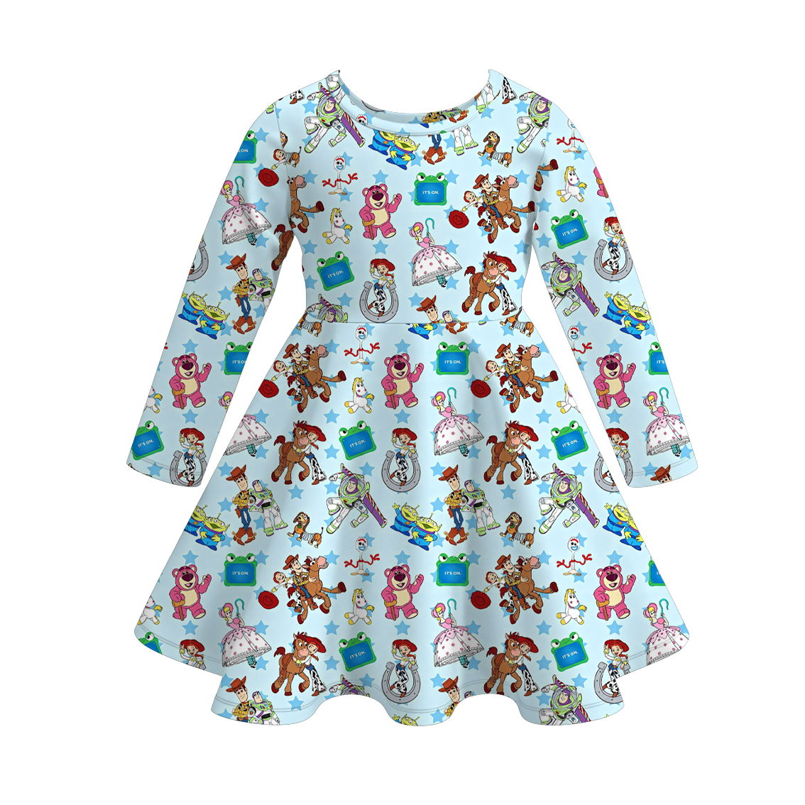 （Weekly Pre-Order）Siblings Cartoon Toy Print Dress,Pajamas&Top（Ends 10.6）