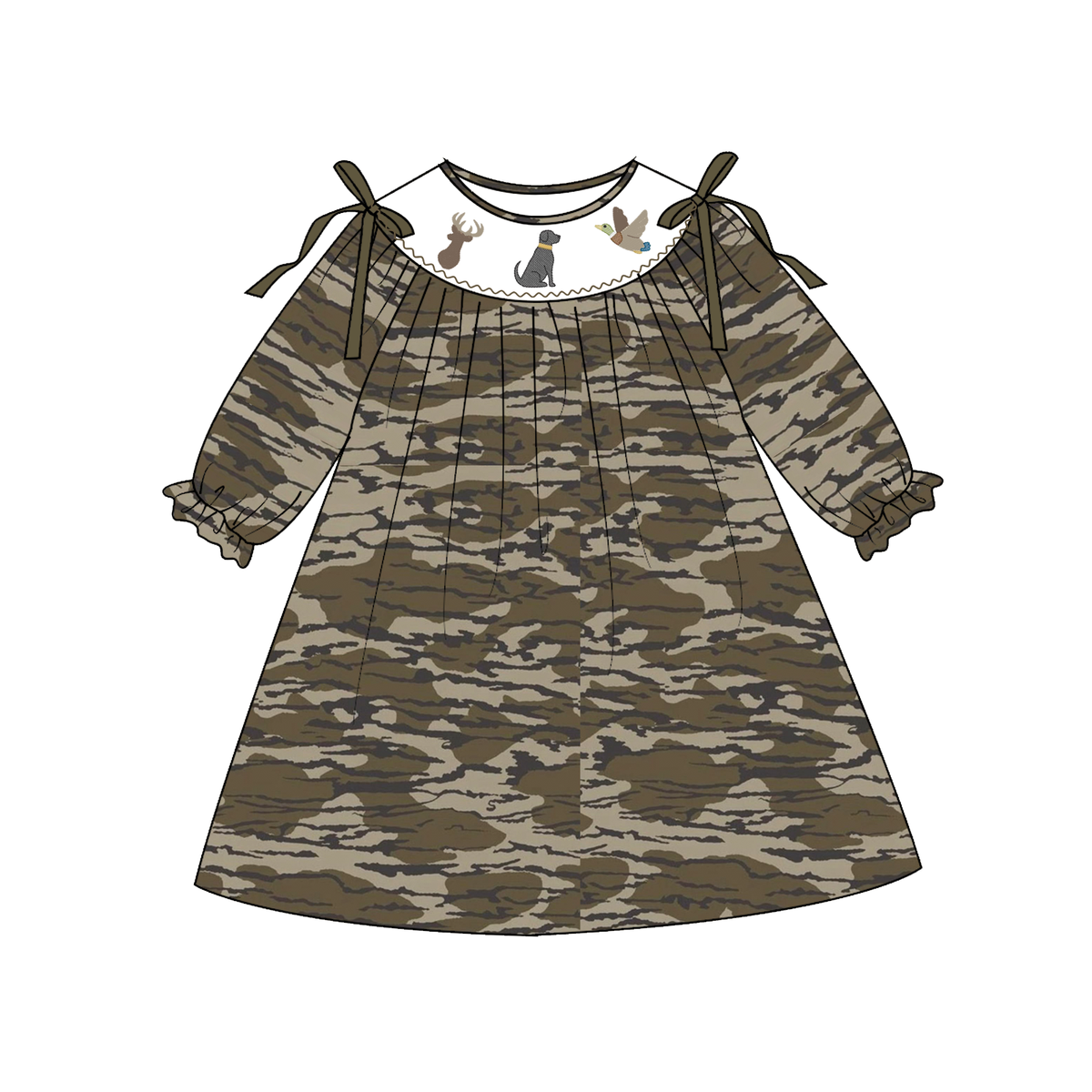 （Weekly Pre-Order）Siblings Camouflage Embroidery Smocked Dress,Set&Romper（Ends 10.18）