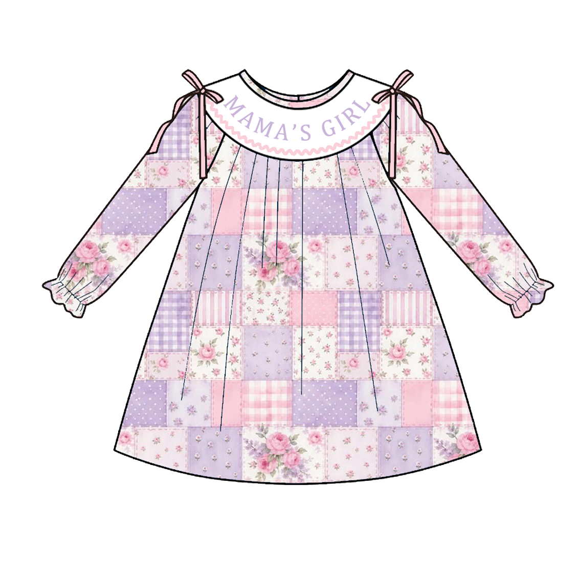 （Weekly Pre-Order）Sisters Spring&Summer MAMAS GIRL Embroidery Smocked Dress,Set&Romper（Ends 10.28）