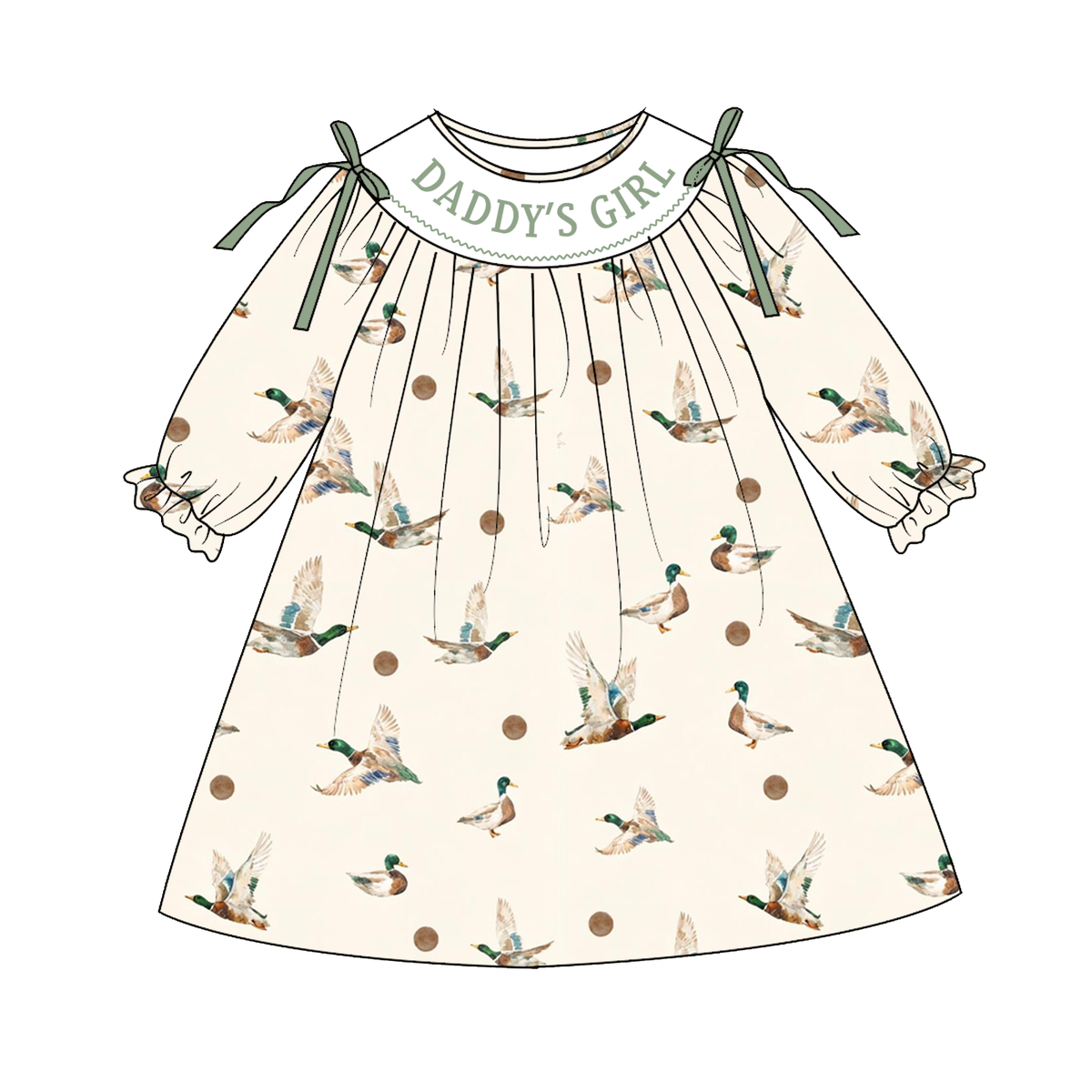 （Weekly Pre-Order）Sisters Spring&Summer DADDYS GIRL Embroidery Smocked Dress,Set&Romper（Ends 11.1）