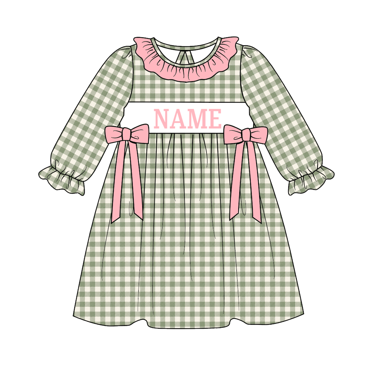 （Weekly Pre-Order）Siblings Spring&Summer Plaid Embroidery Smocked Dress,Set&Romper（Ends 11.1）
