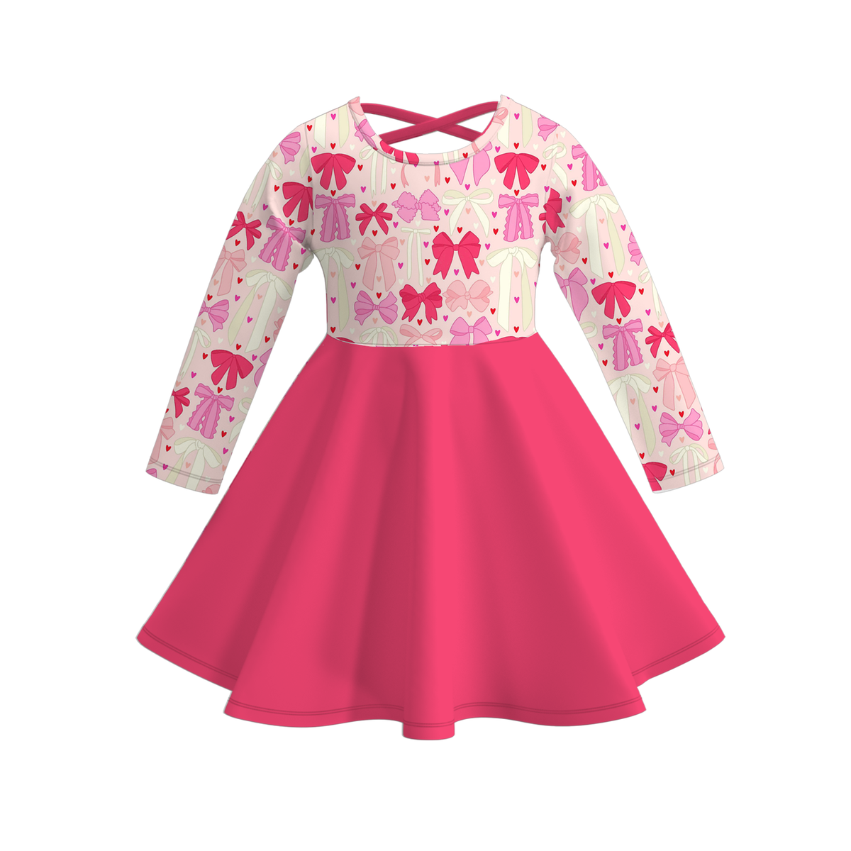 （Weekly Pre-Order）Family Valentine's Day Bow Print Dress,Set&Jumpsuit（Ends 11.1）