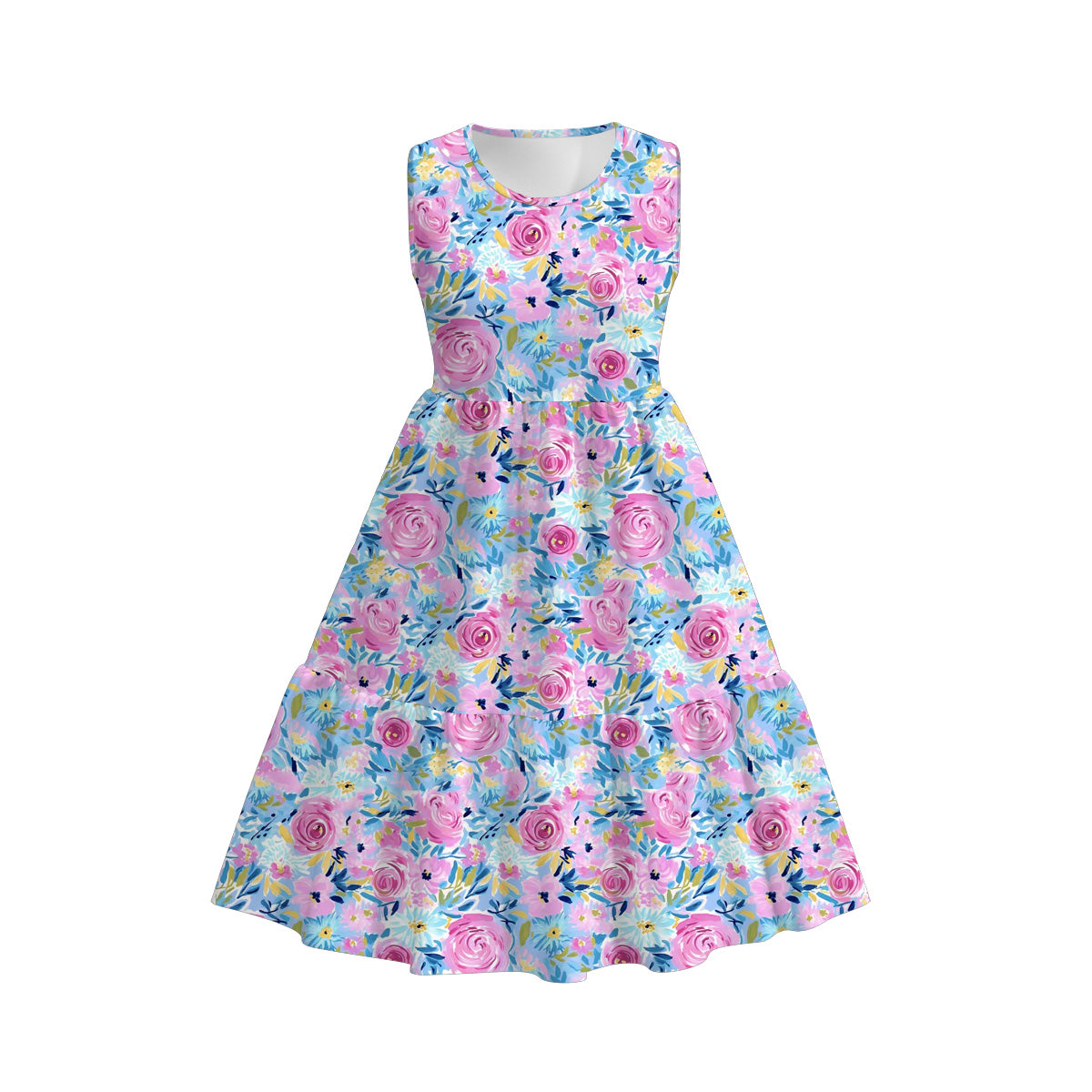 （Pre Order）Mommy＆Me Spring and Summer Floral Print Dress