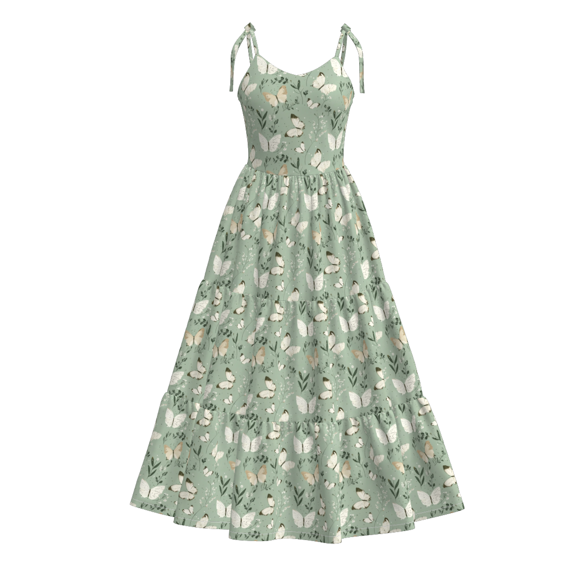 （Pre Order）Mommy and Me Spring and Summer Floral Print MAXI Dress