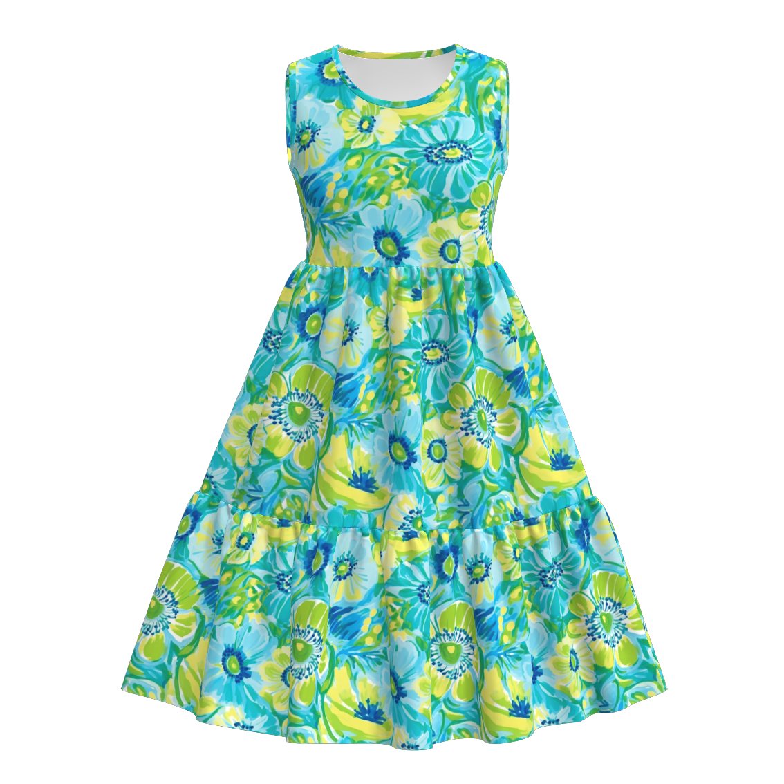 （Pre Order）Mommy and Me Spring and Summer Floral Print Dress