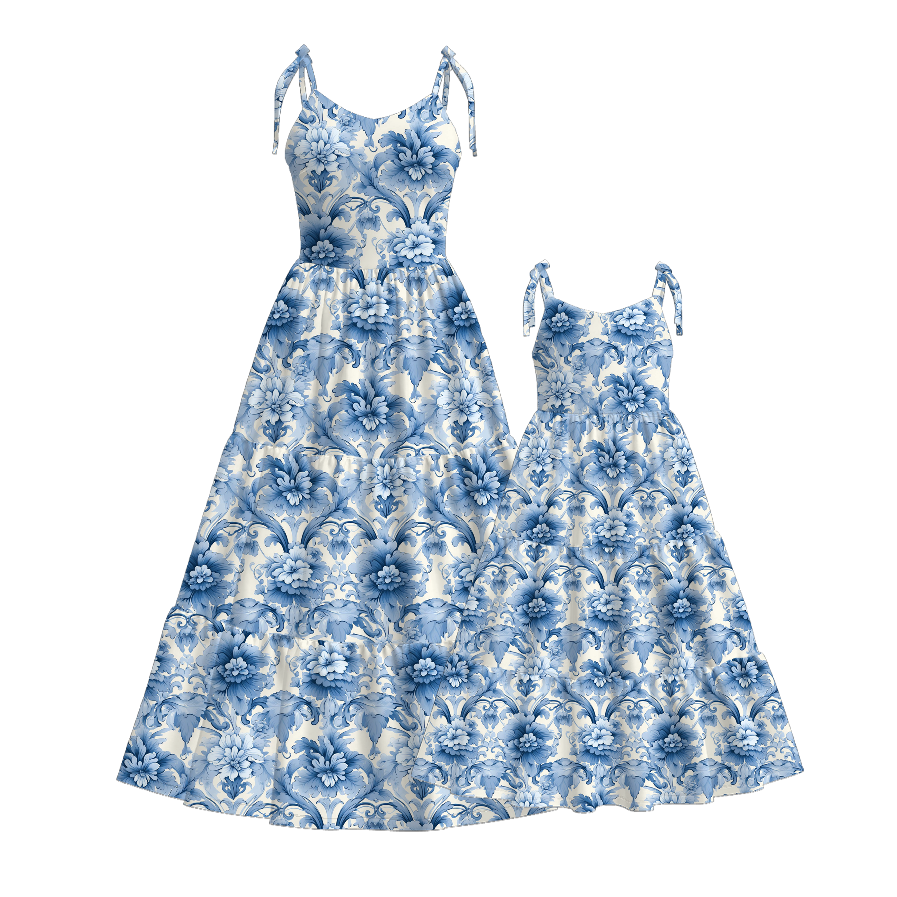 （Pre Order）Mommy and Me Spring＆Summer Boots Print MAXI Dress