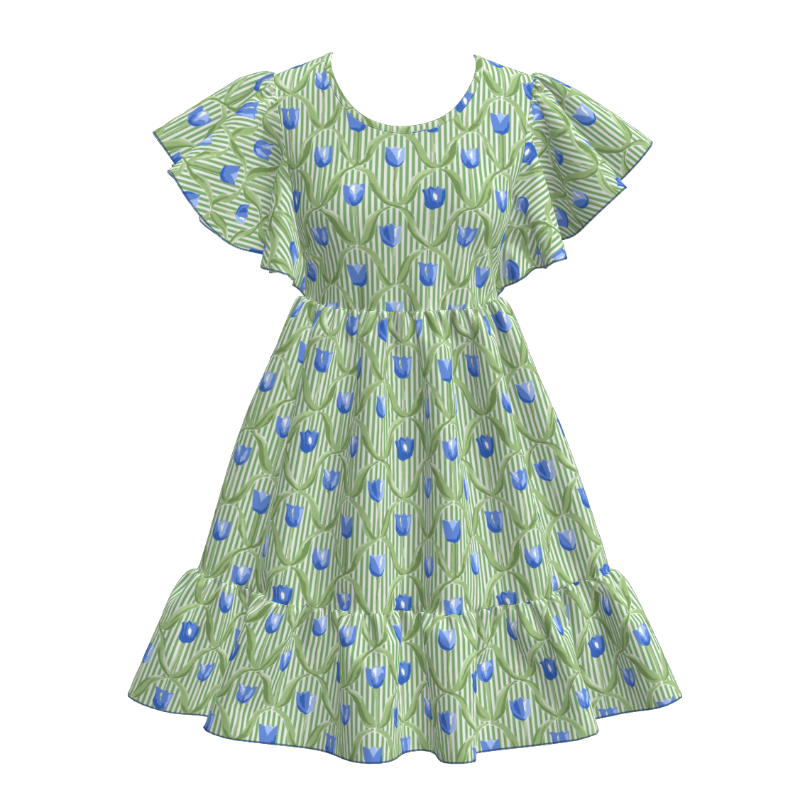 （Pre Order）Mommy and Me Spring＆Summer Floral Print Dress