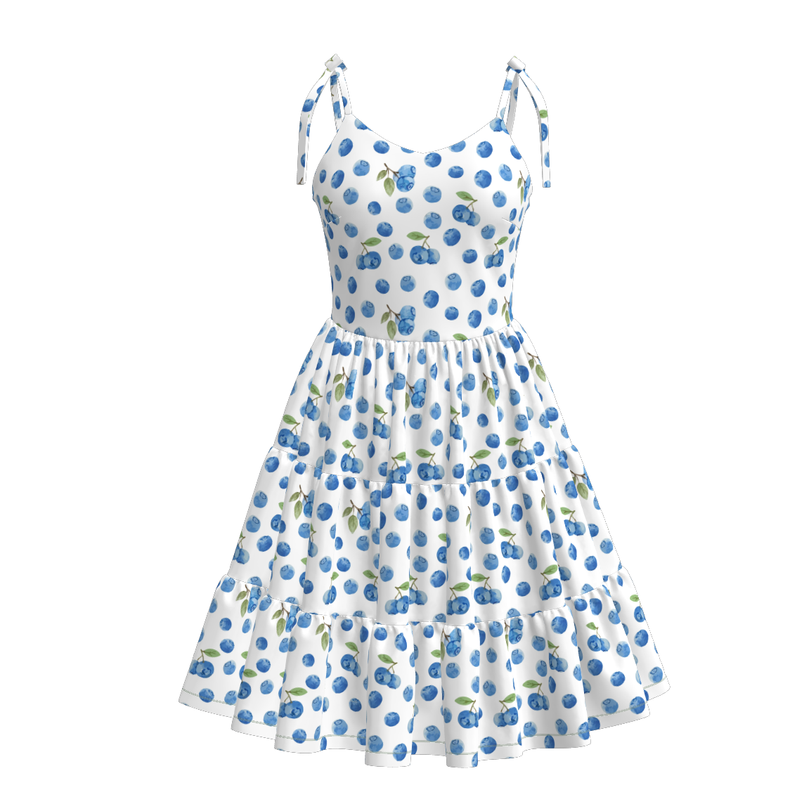 （Pre Order）Mommy and Me Spring＆Summer Fruit Print Slip Dress