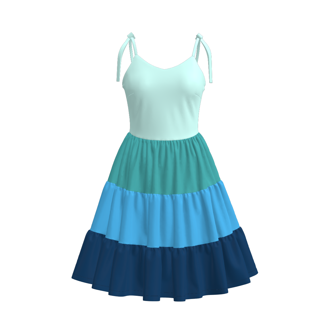 （Pre Order）Mommy and Me Spring＆Summer Color-matching Slip Dress