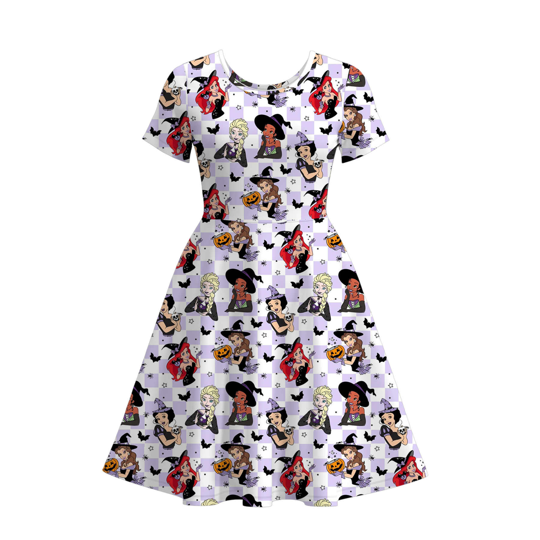 （Pre Order）Family Halloween Pumpkin Print Dress,Set＆Romper