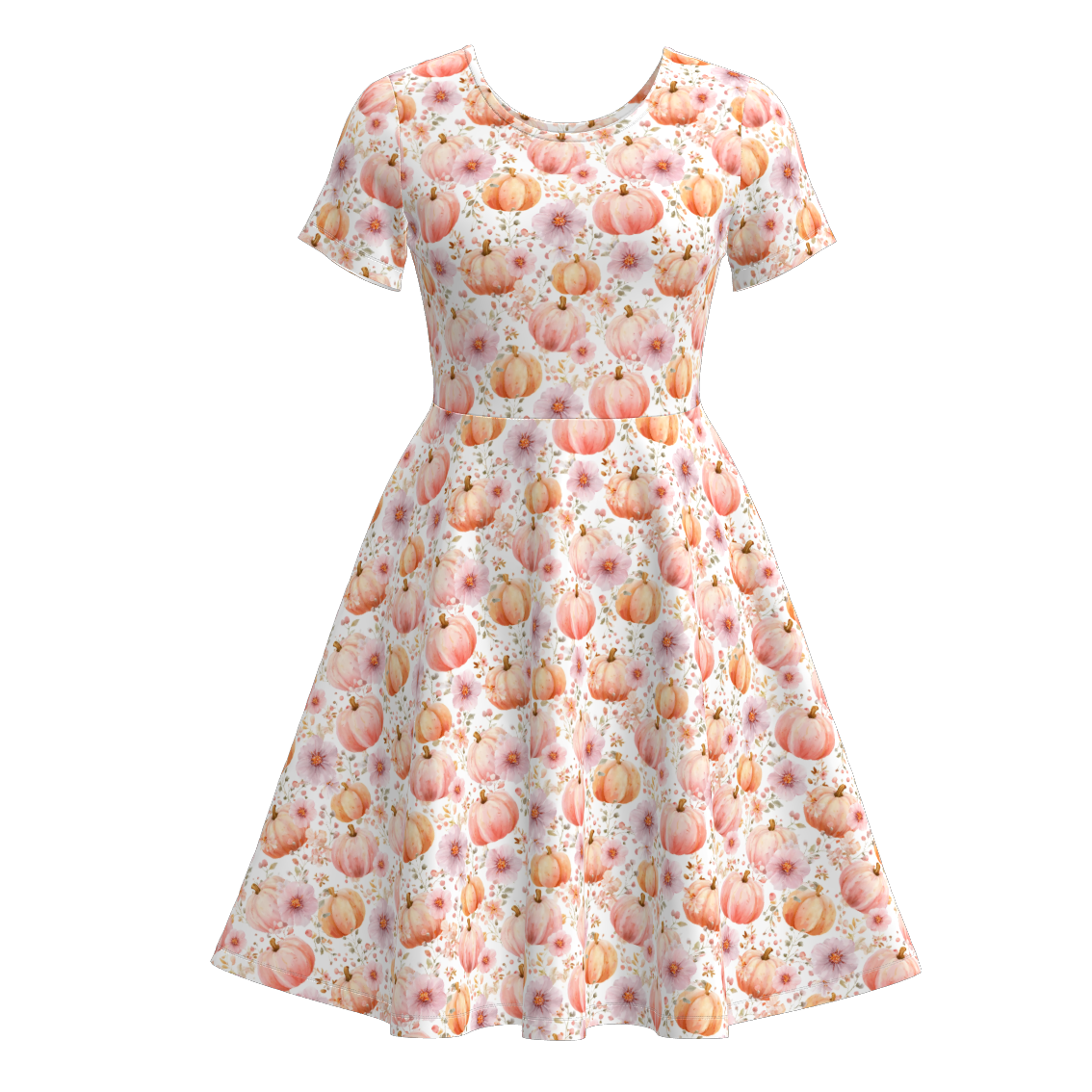 （Pre Order）Family Halloween Pumpkin Print Dress,Set&Romper