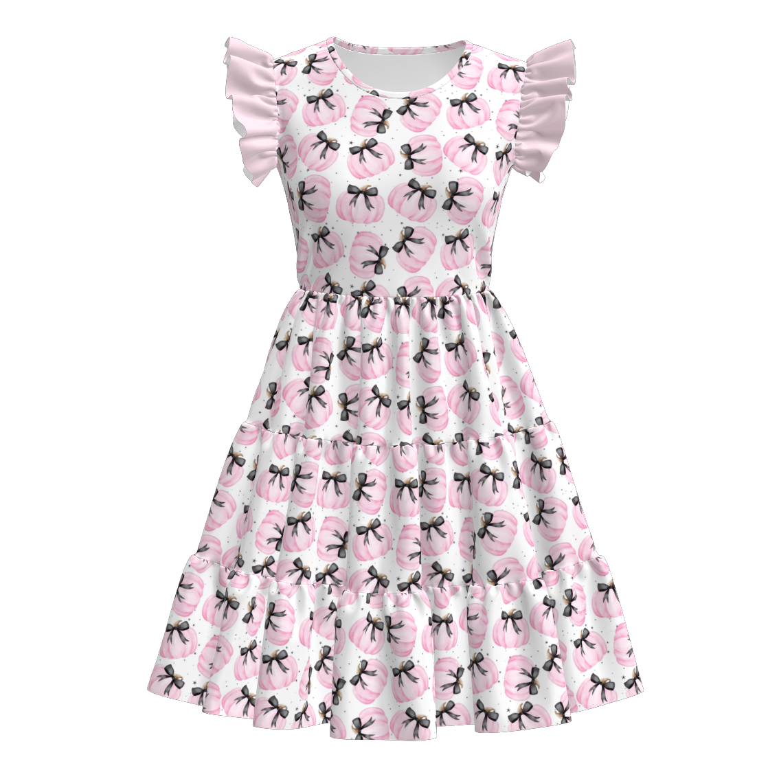 （Pre Order）Family Halloween Pumpkin Print Dress,Set&Romper