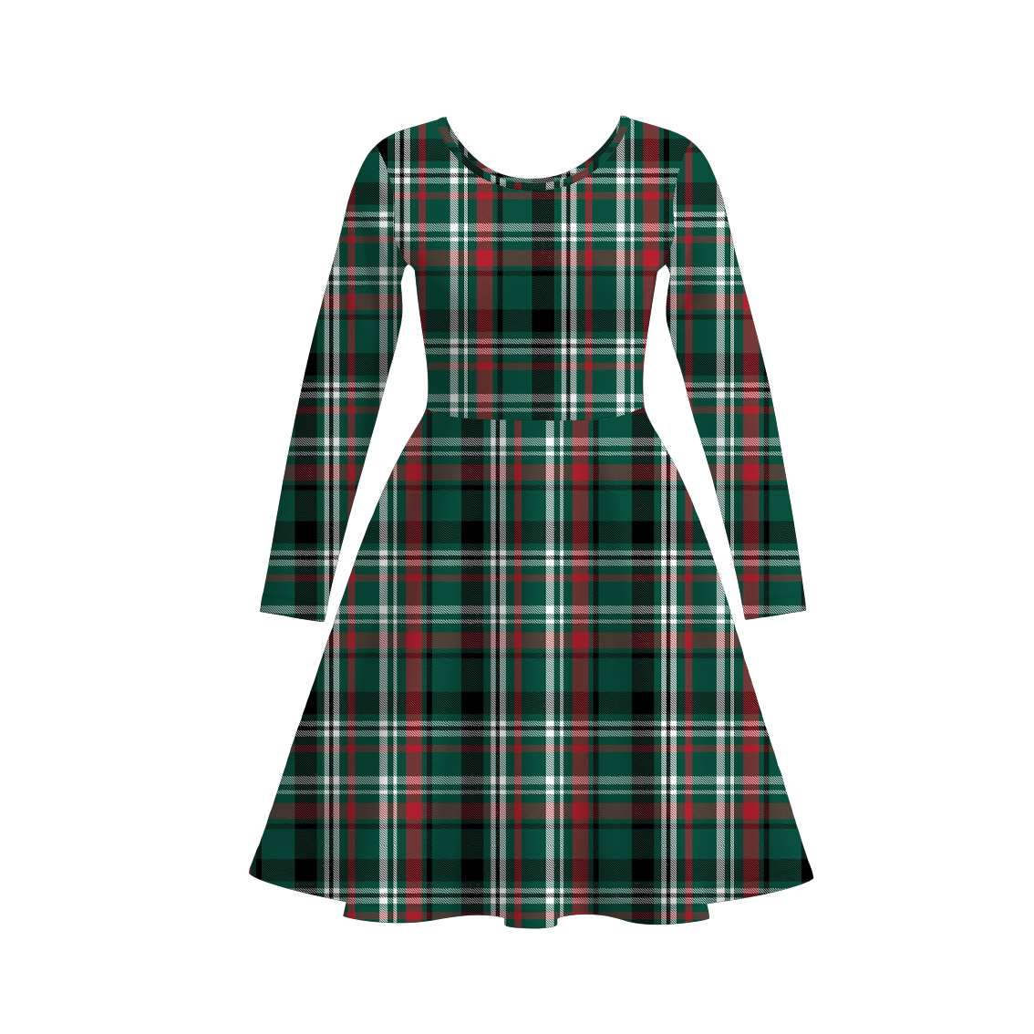 （Pre Order）Family Christmas Plaid Print Dress,Set,Top&Pants